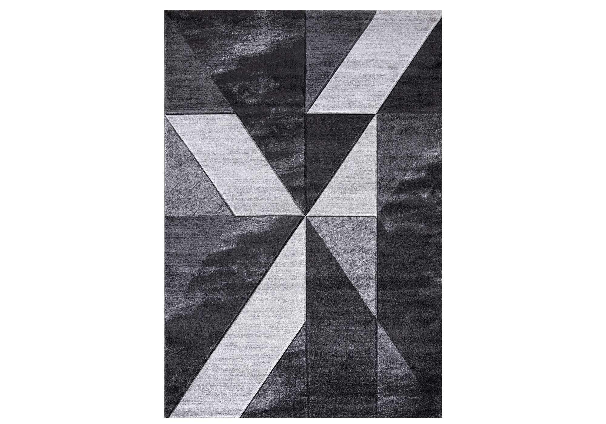 Festival Teppich 80 x 150 cm - grau - 11 mm Höhe - Konturenschnitt - Relax 210