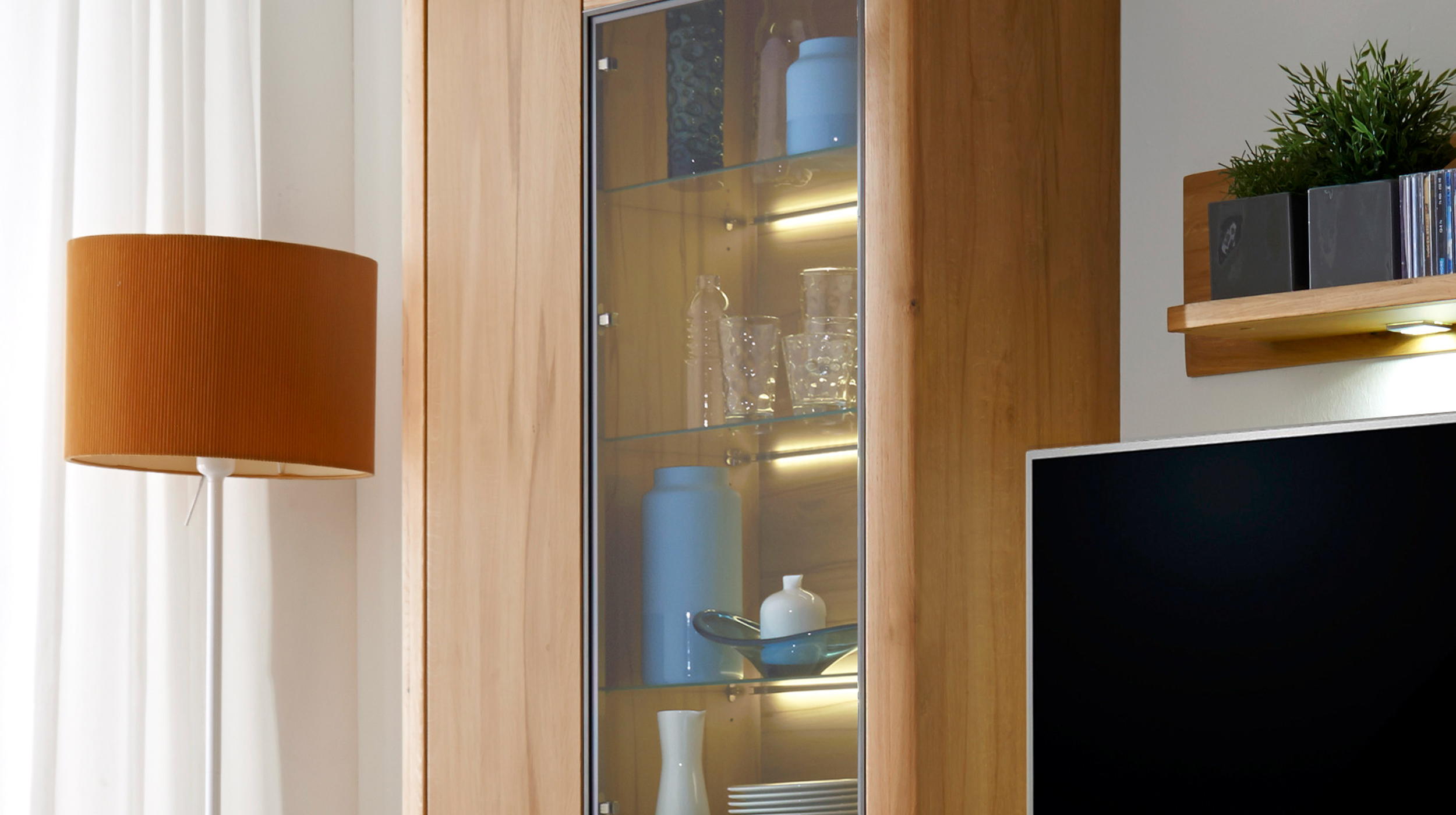 LED Bodenbeleuchtung Vitrine - 3er Set - KORSIKA