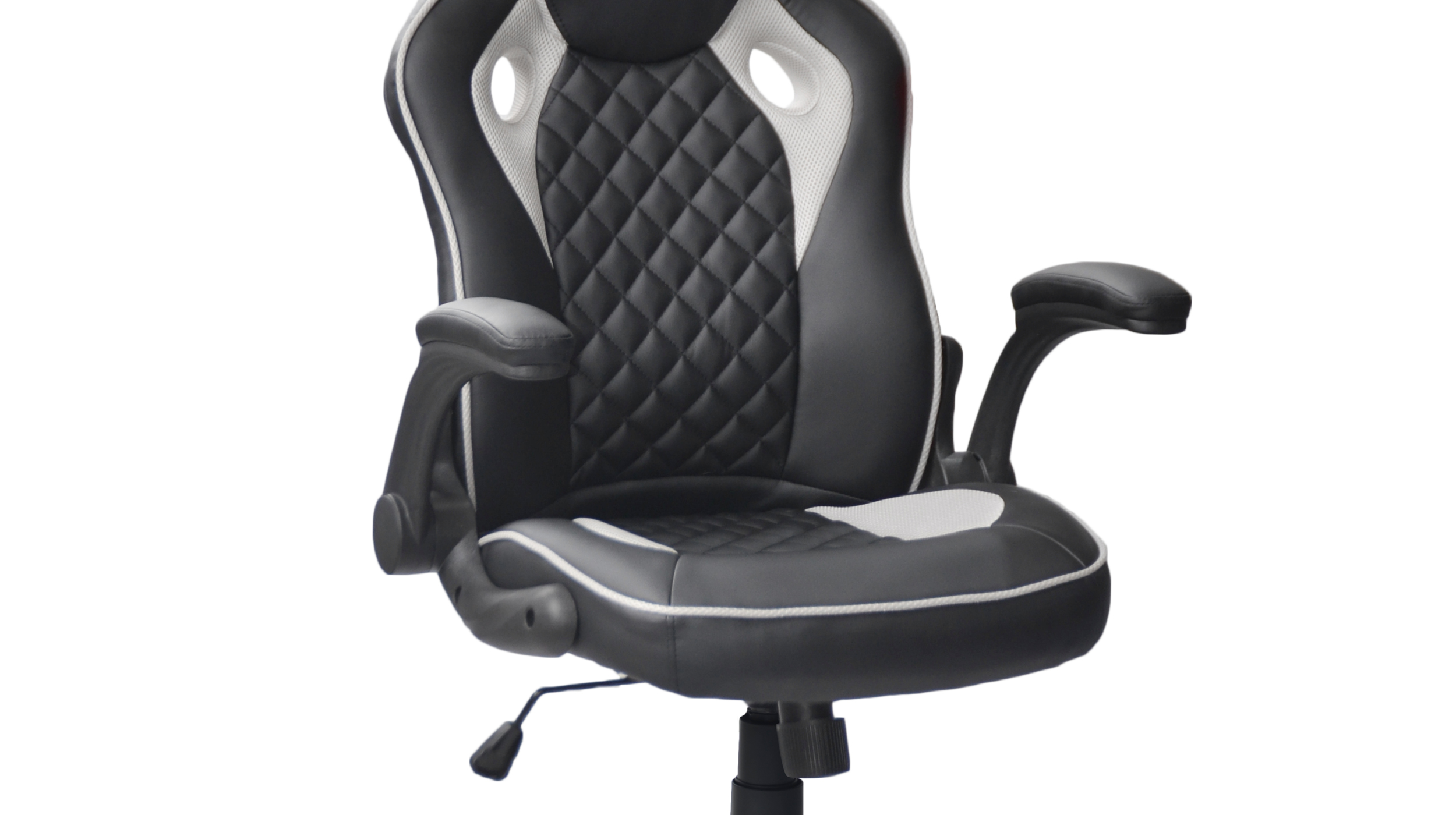 Gaming Stuhl Chefsessel Wippfunktion schwarz grau - BENT