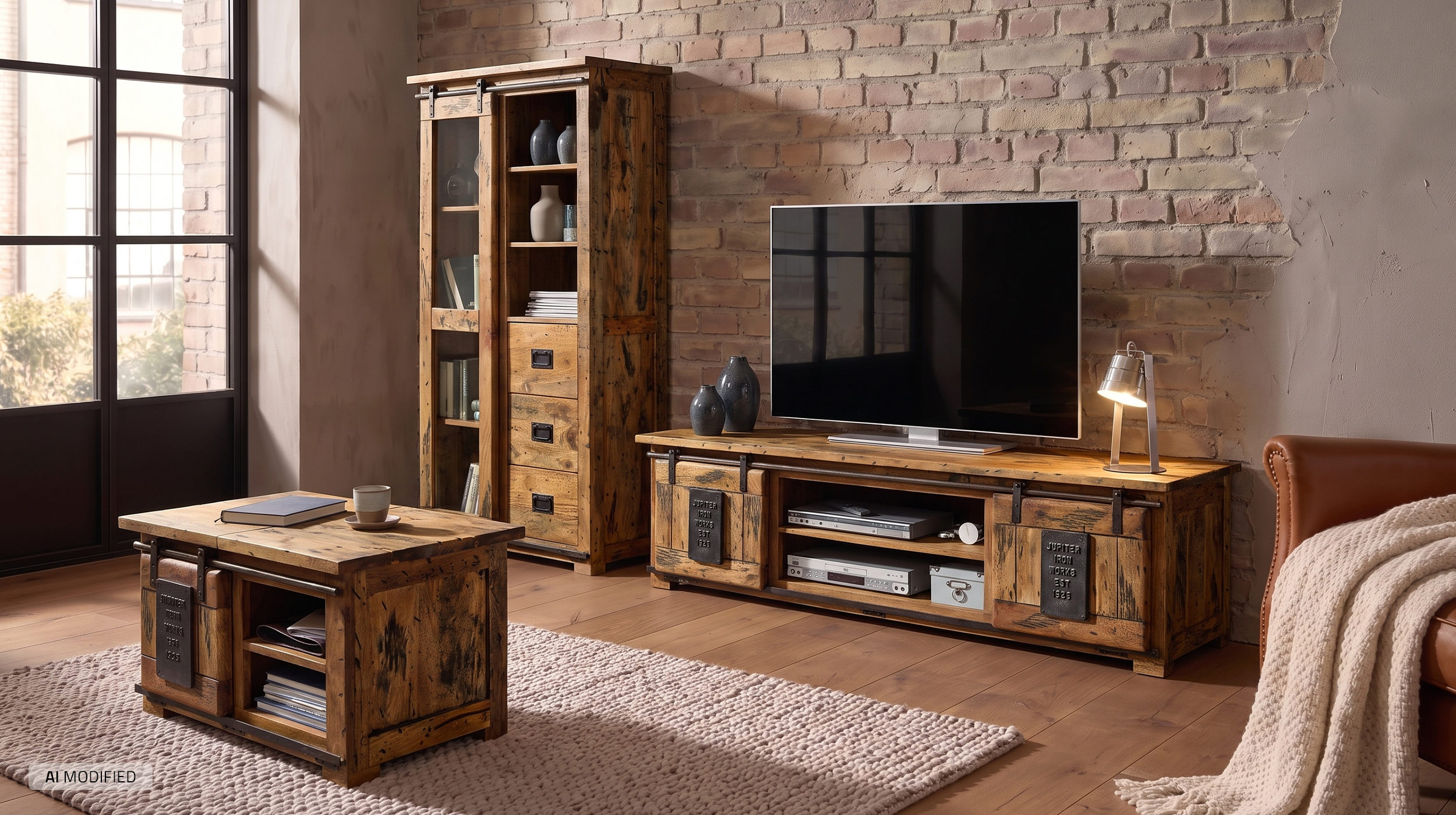 Couchtisch Truhe Mango Massivholz Breite 76 cm - montiert - EMANUEL