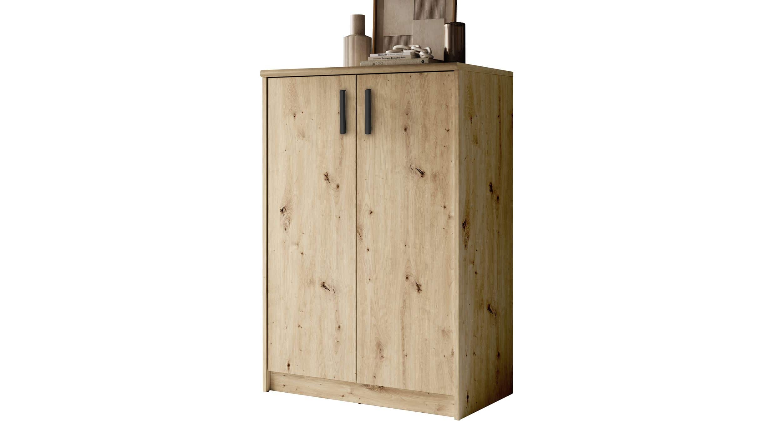 Kommode Artisan Eiche 74 x 50 cm - 2-türig - NELLY