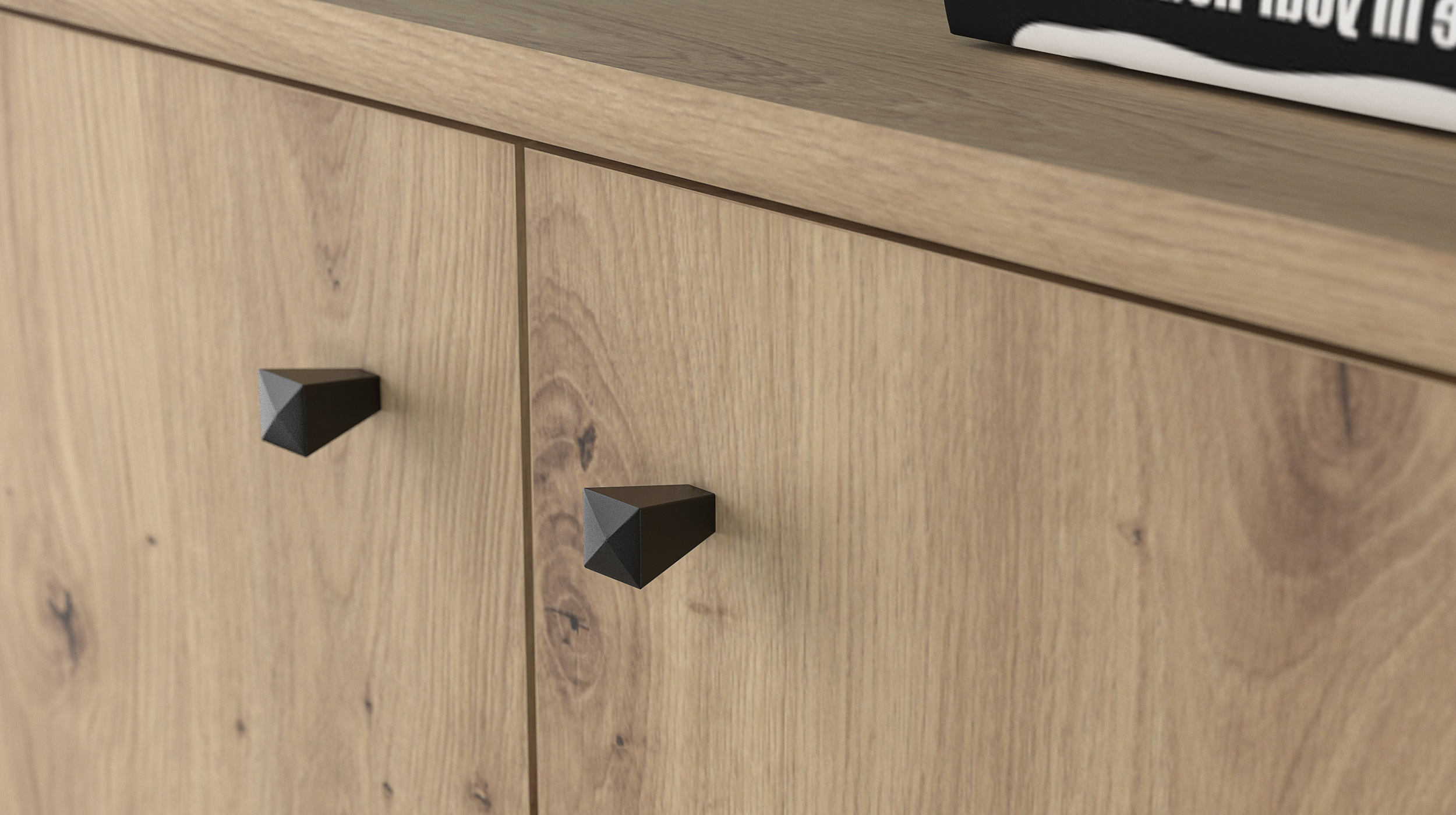 Kommode Artisan Eiche 74 x 35 cm - 2-türig - TEMPRA