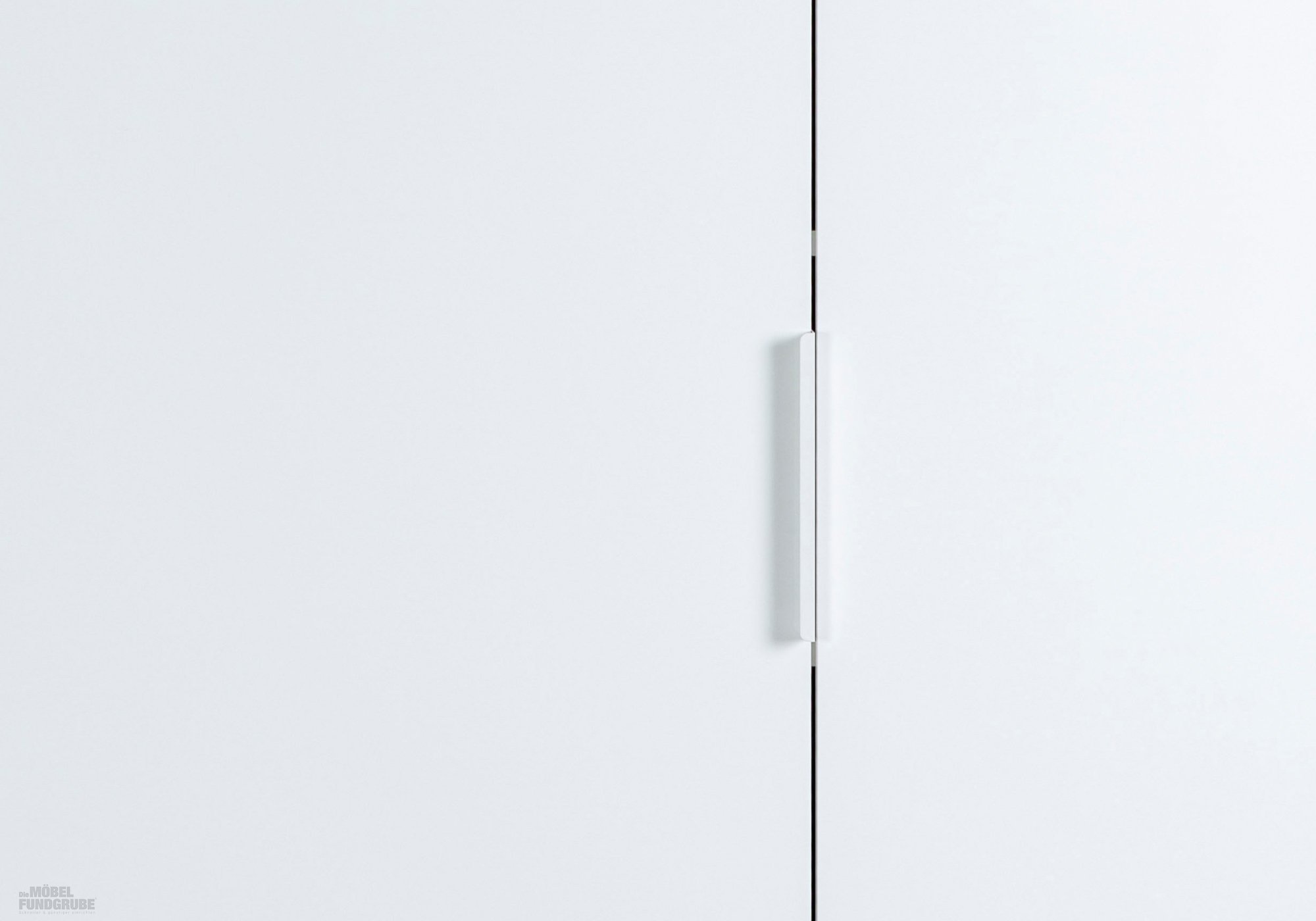 Garderobenschrank weiß hochglanz - Eiche 82 cm - MUNDI