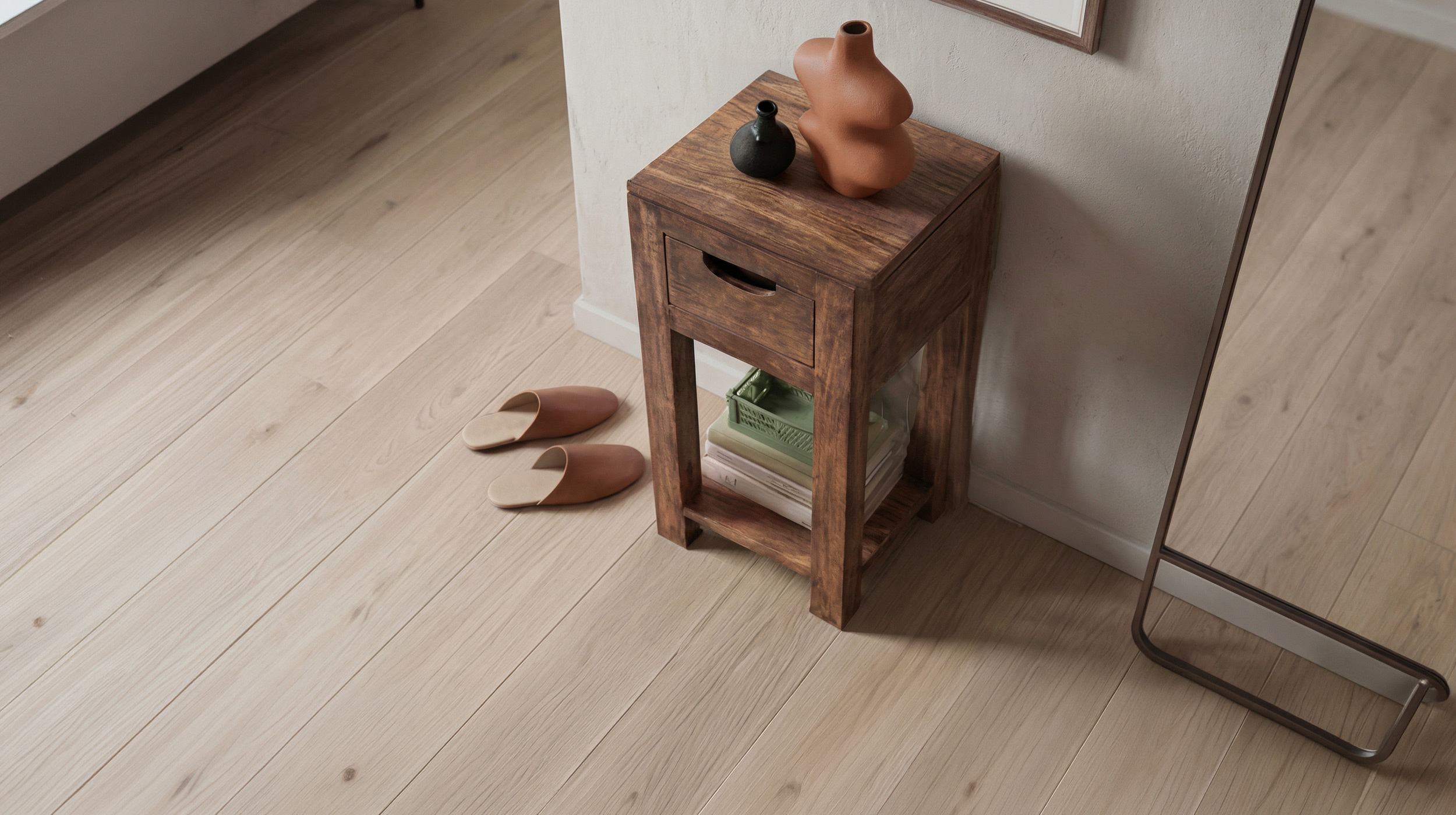 Beistelltisch Mango - montiert - massiv gebeizt - MANGALA