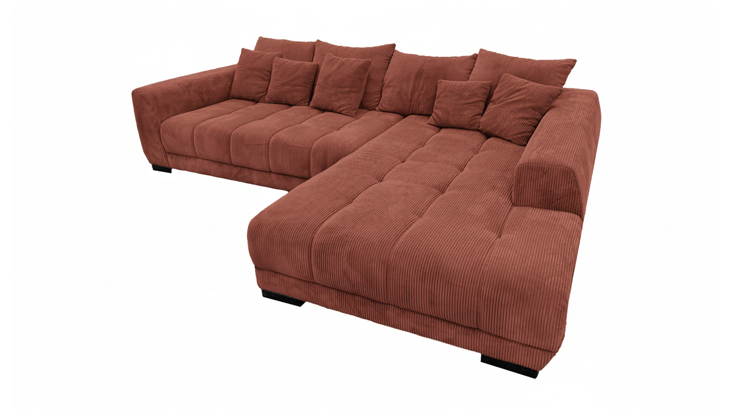Ecksofa Cord rost 300 x 215 cm - OT rechts - ARTEMIS Ecksofa Cord rost 300 x 215 cm - OT rechts - ARTEMIS
