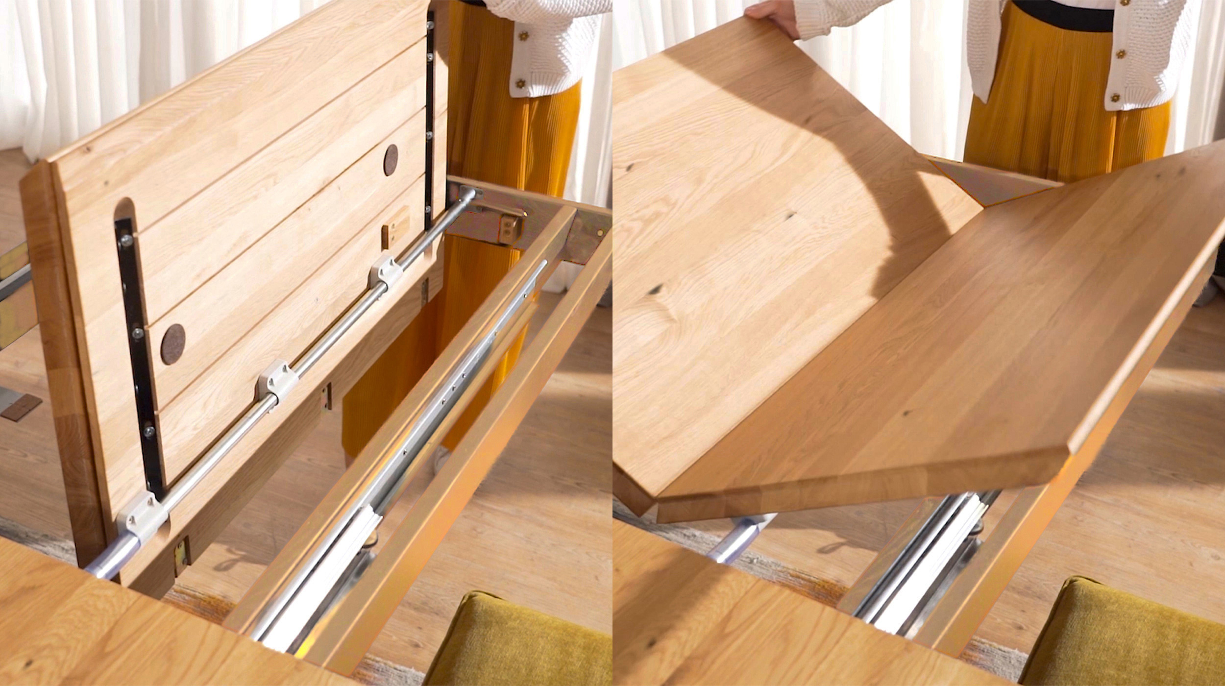 Esstisch Massivholztisch 160 cm in Wildeiche ausziehbar - RICARDO