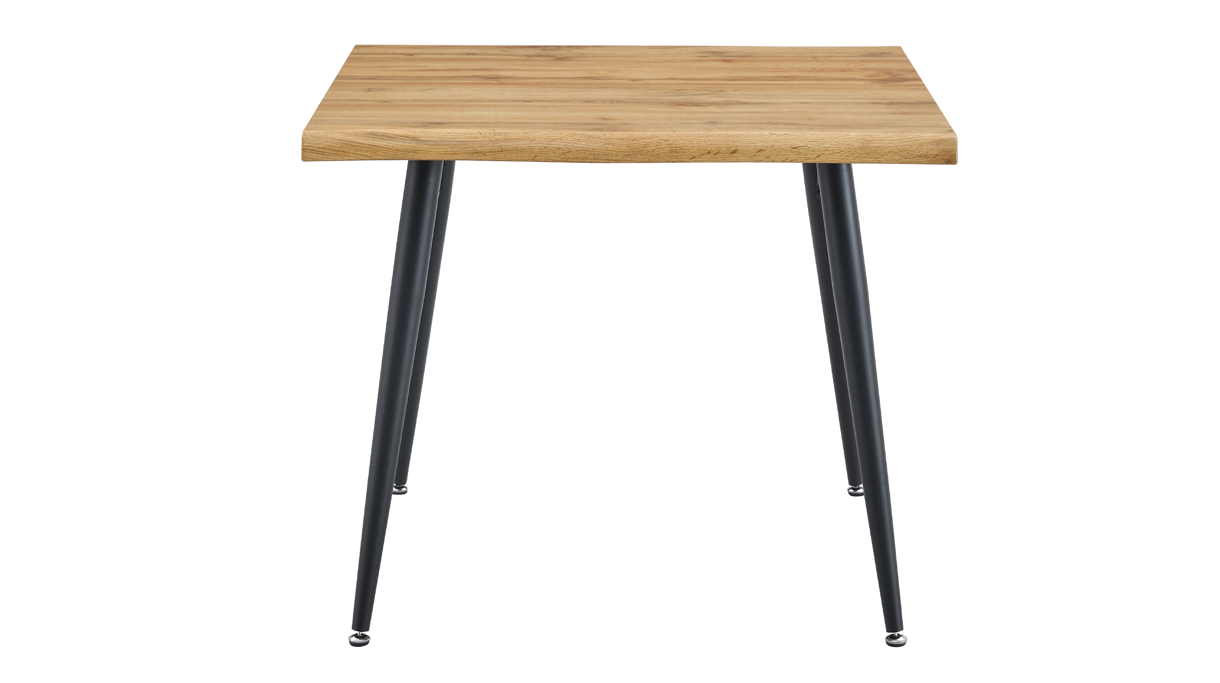 Esstisch Baumkantentisch Optik 90 x 90 cm Wildeiche - TAILIN