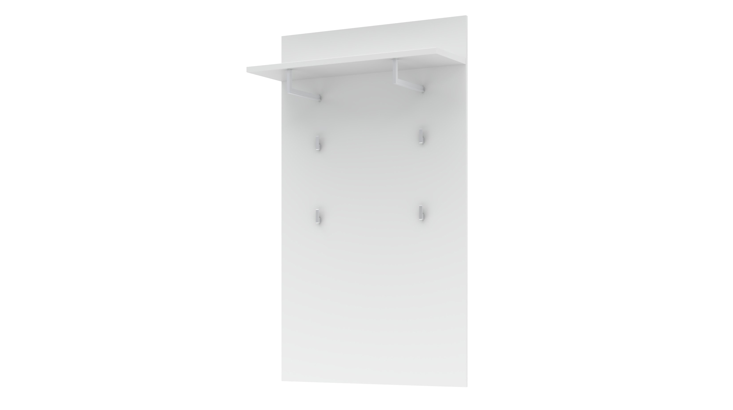 Wandgarderobe Paneel weiß 80 x 138 cm - SANTORIN