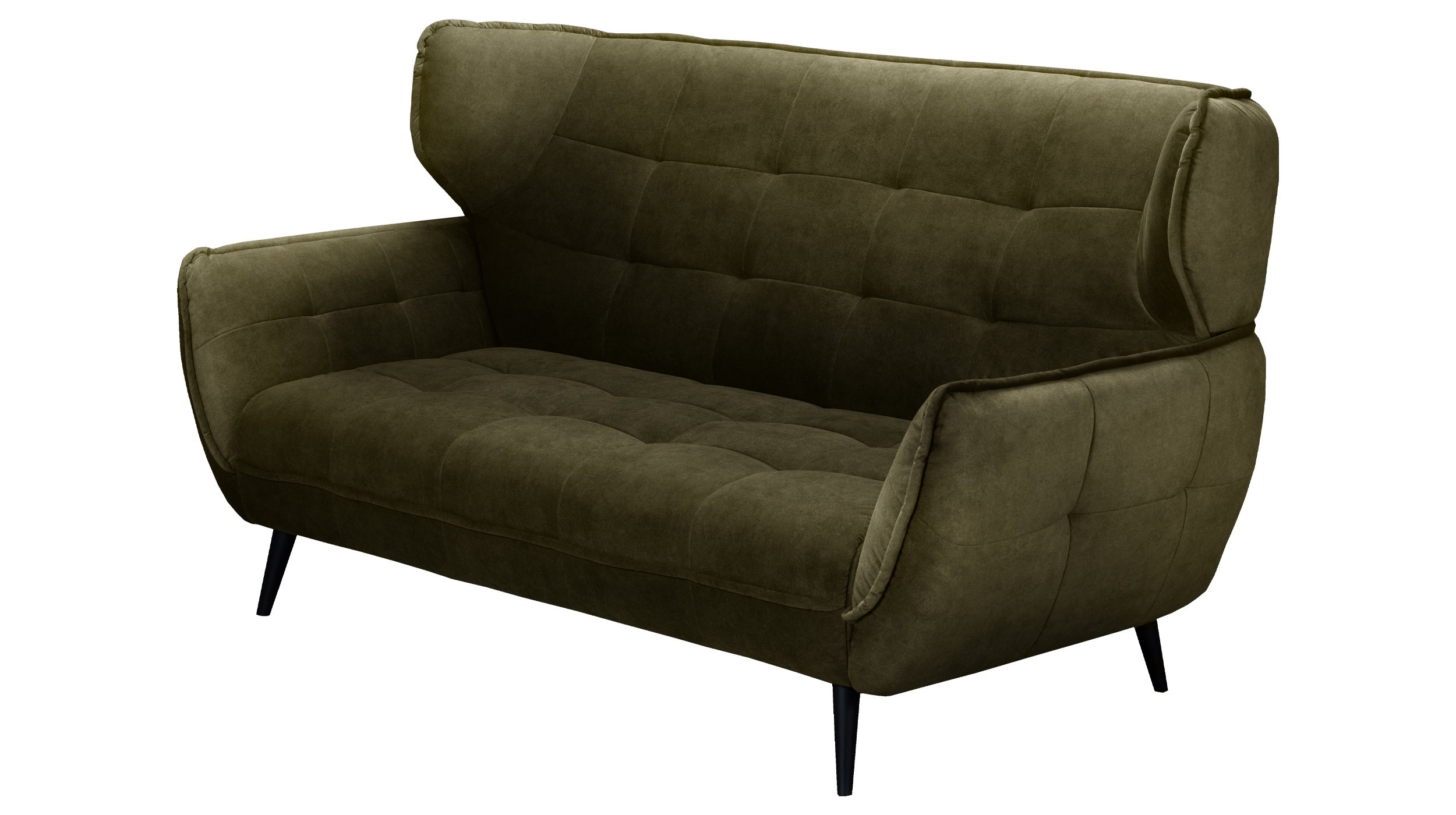 Einzelsofa 2-Sitzer grün 191 cm Nosagfederung - ARIANA