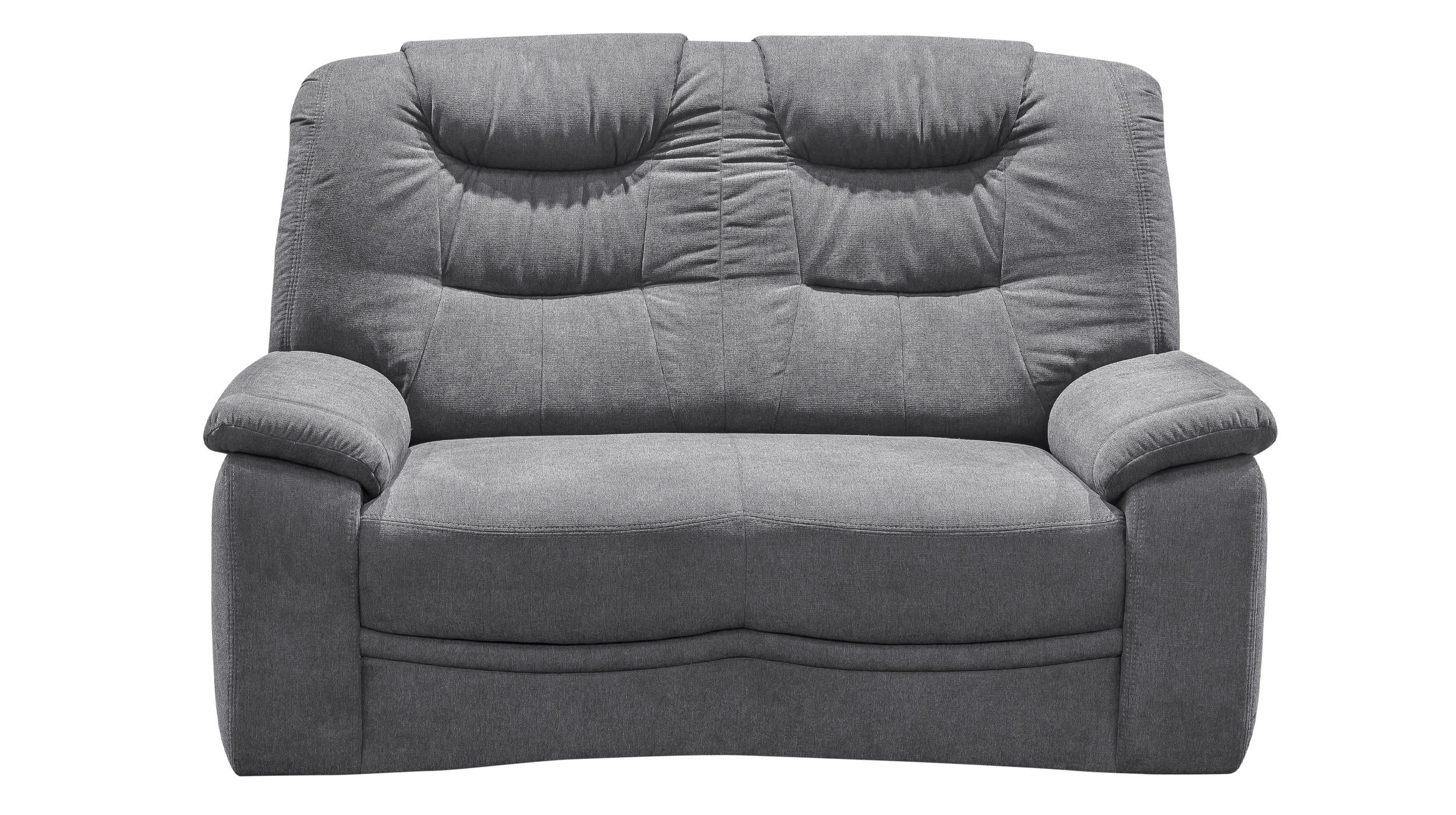 Einzelsofa 2-Sitzer Sofa anthrazit 158 cm - GRANDE