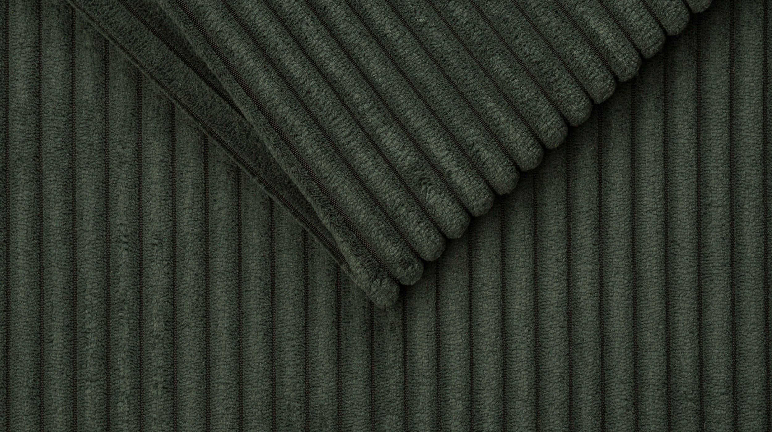 Ecksofa Cord grün 276 x 173 cm - OT links - SUMMER