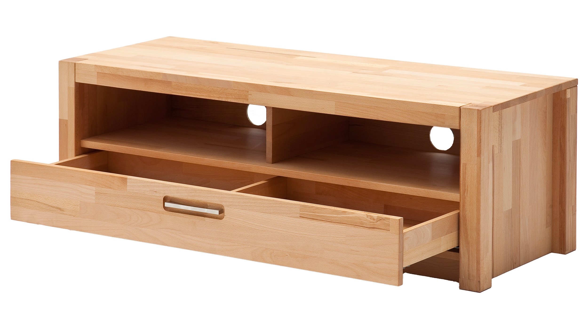 TV - Lowboard Kernbuche massiv geölt 125 cm - FENJA 