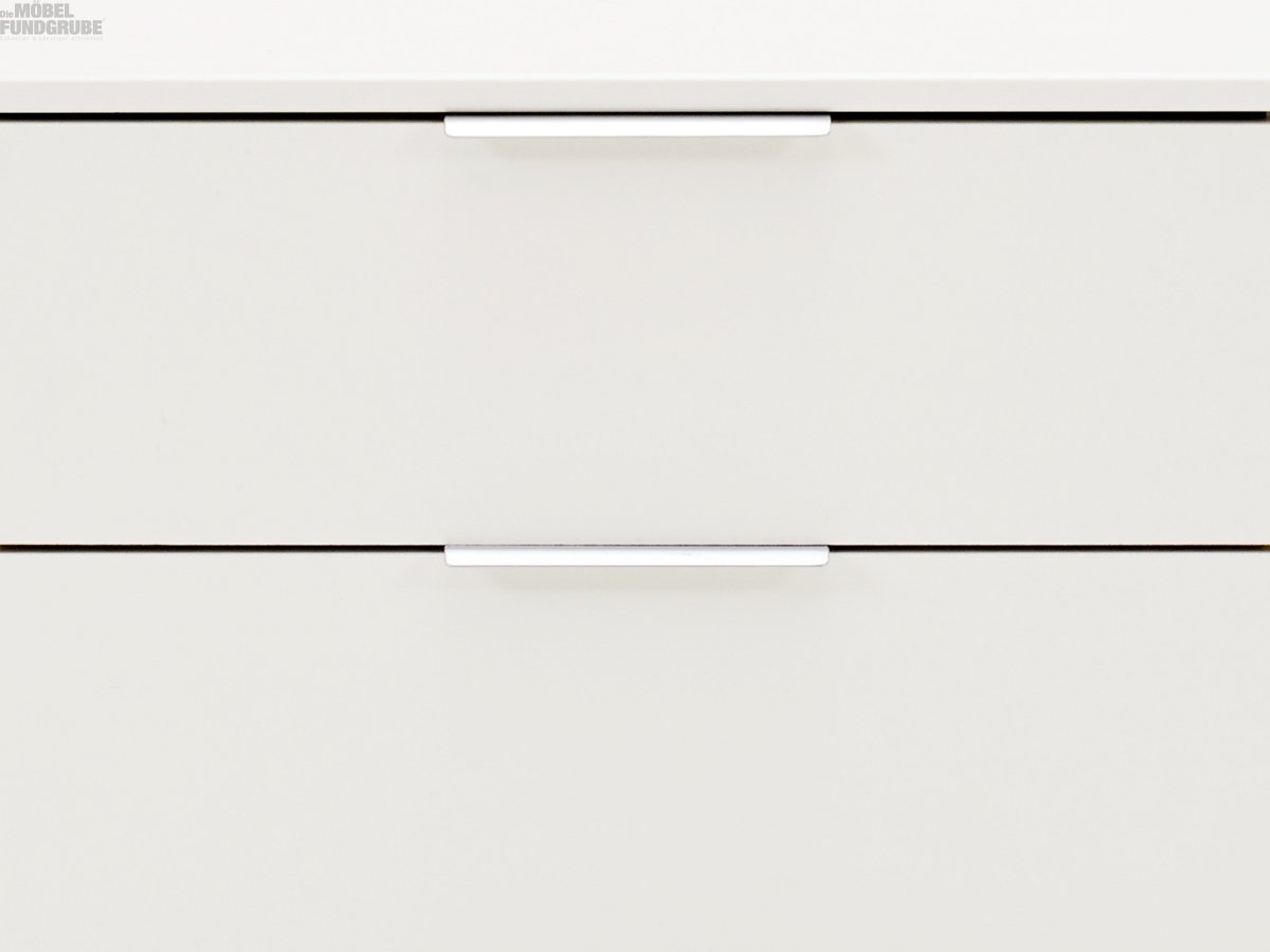 Nachttisch weiß 52 cm x 38 cm mit 2 Schubladen - EASY PLUS