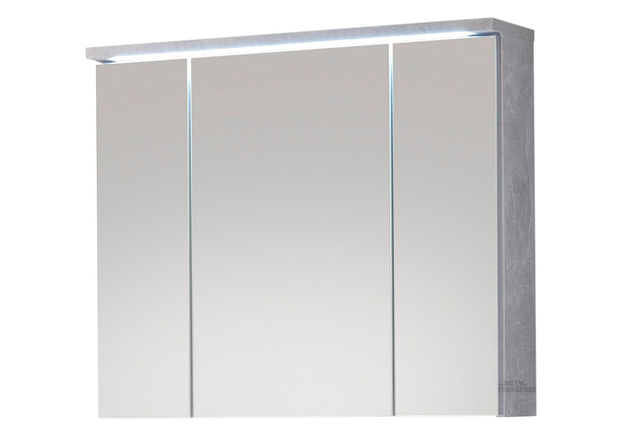 Spiegelschrank Betonoptik 80 cm mit Beleuchtung - POOL