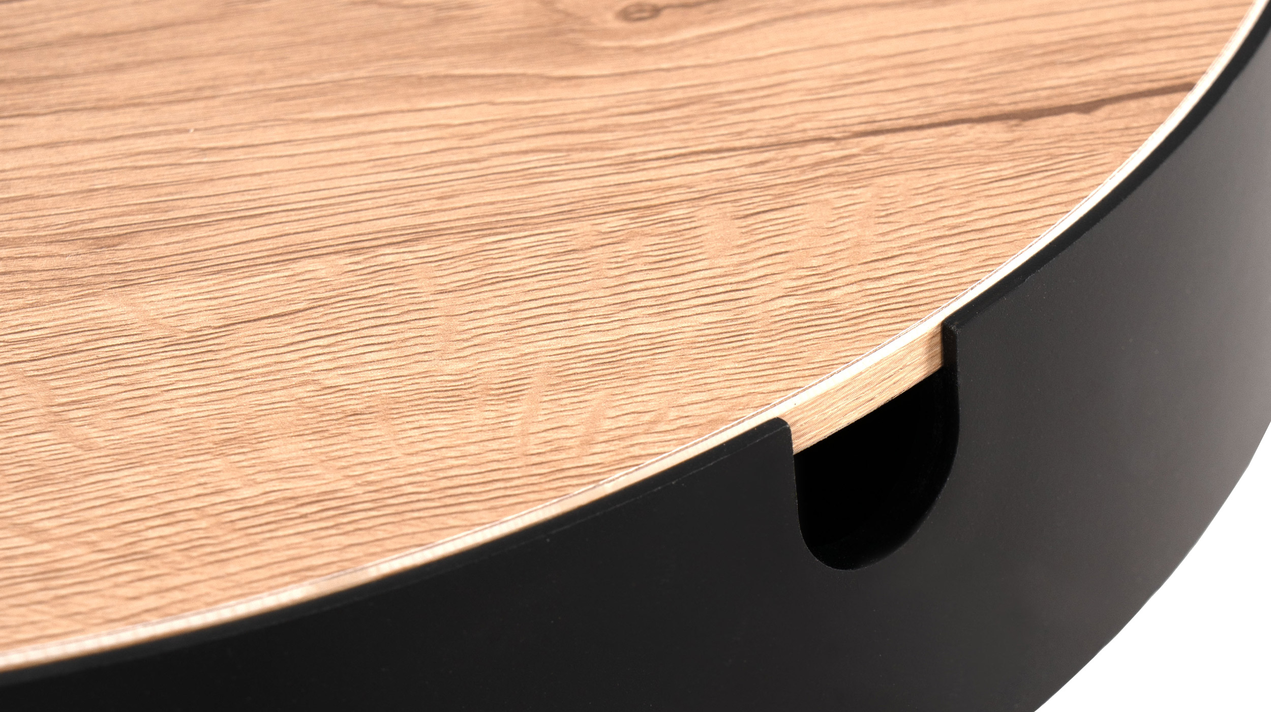 Beistelltisch Eiche - Metall - rund 48 x 48 cm - TRELLEBORG