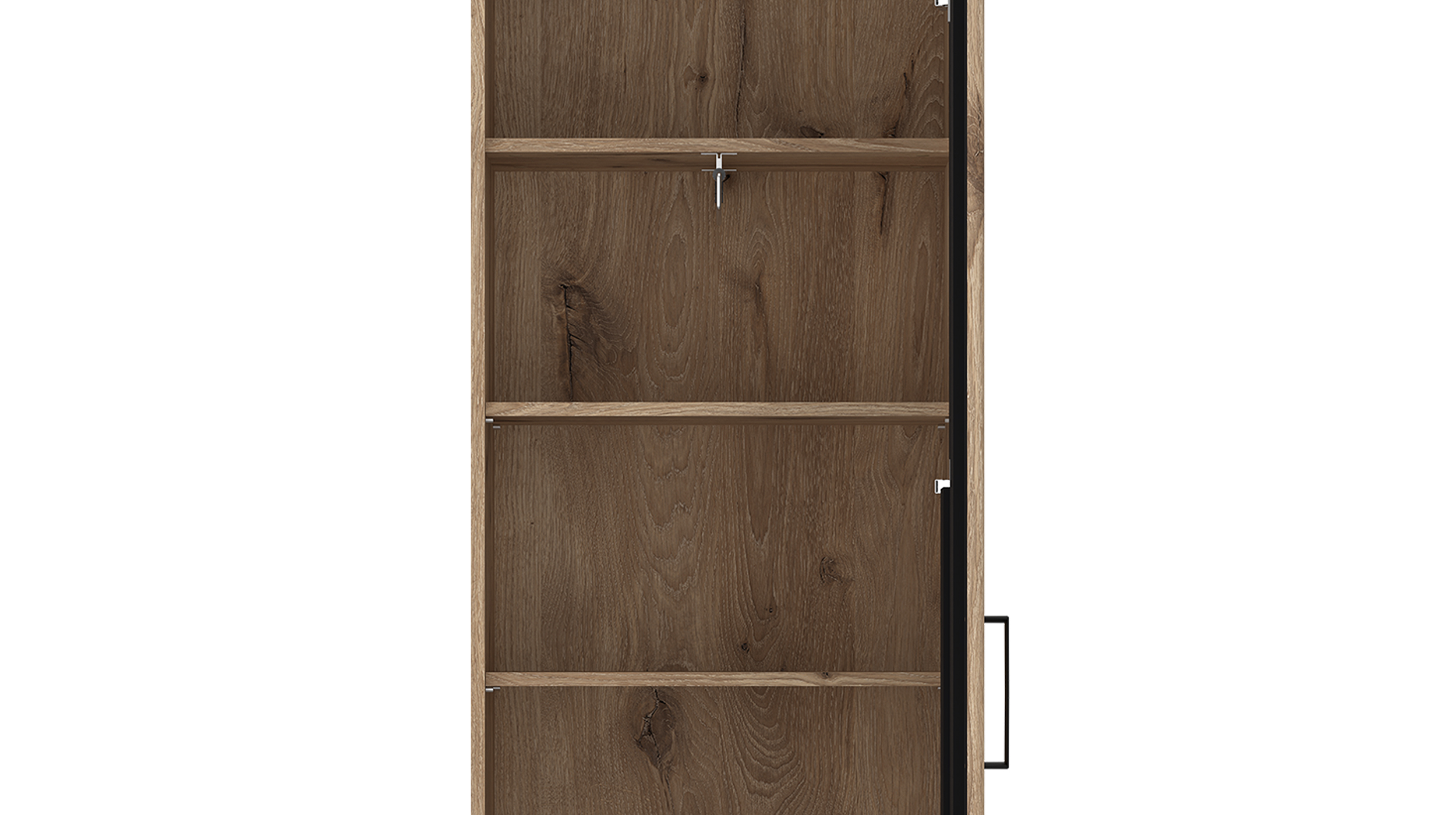 Garderobenschrank Viking Eiche - grau 195 cm - GRANO