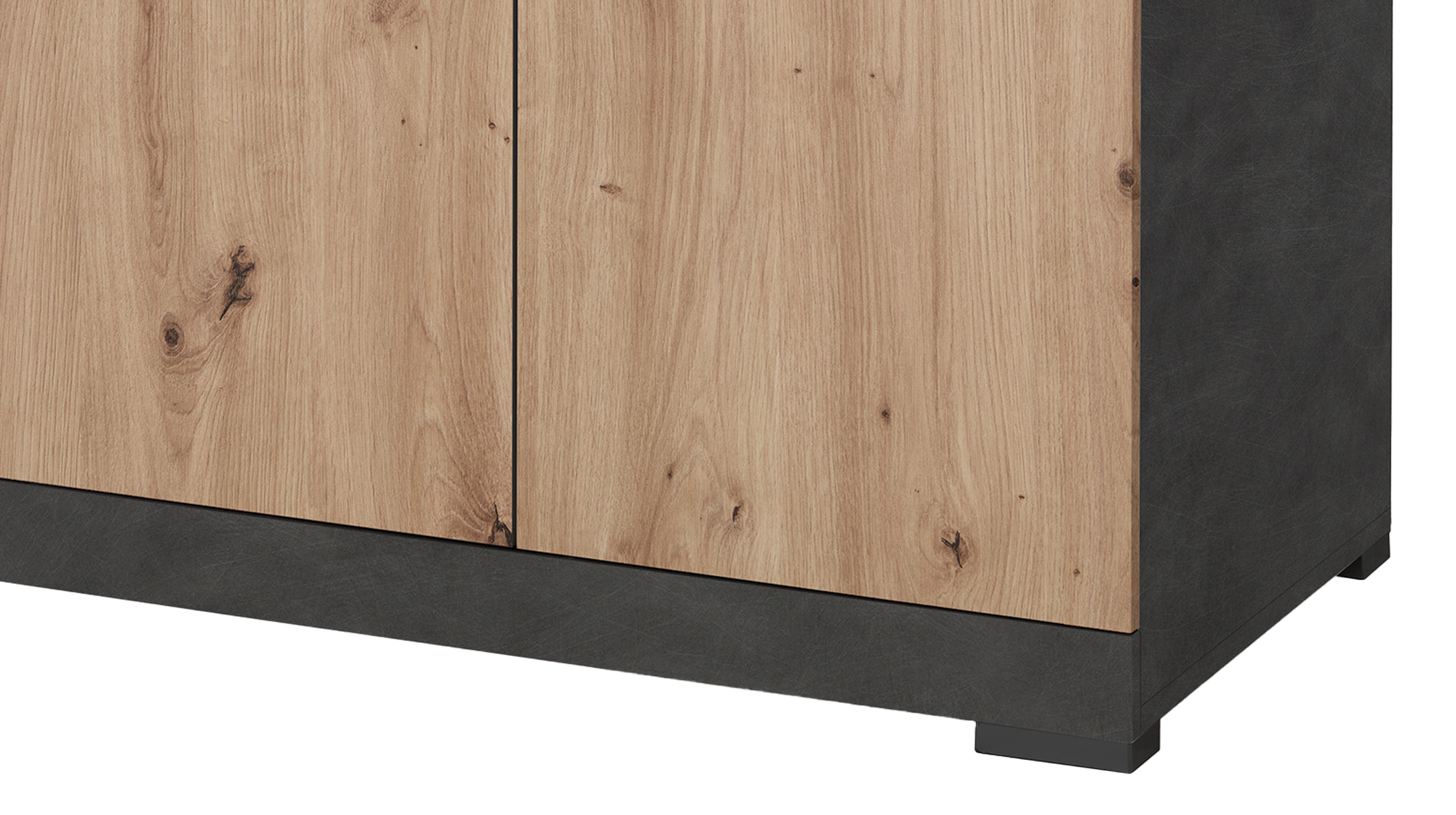 Kommode mit Schubladen anthrazit Artisan Eiche 120 cm - BRISTOL