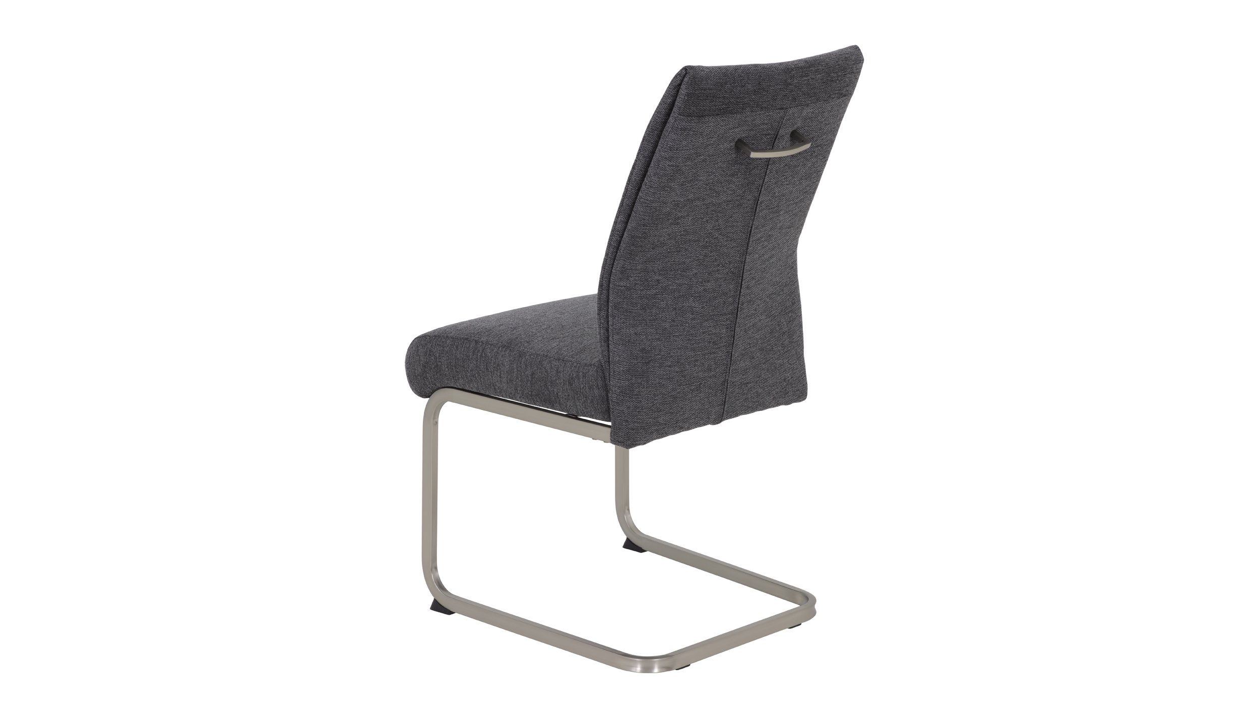 Schwingstuhl für Esszimmer anthrazit Webstoff - INES