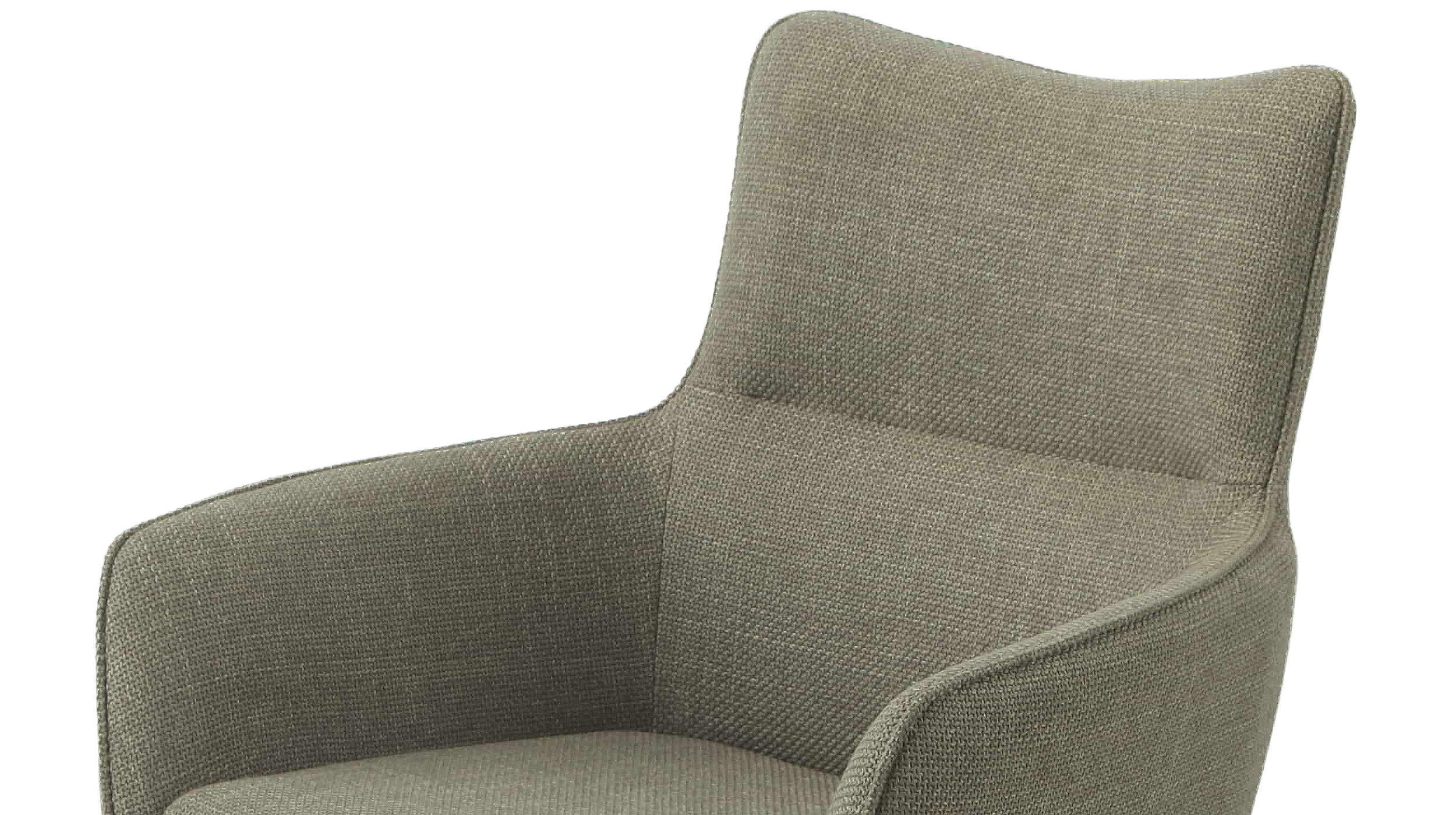 Armlehnstuhl schlamm Drehstuhl Webstoff - LIMA