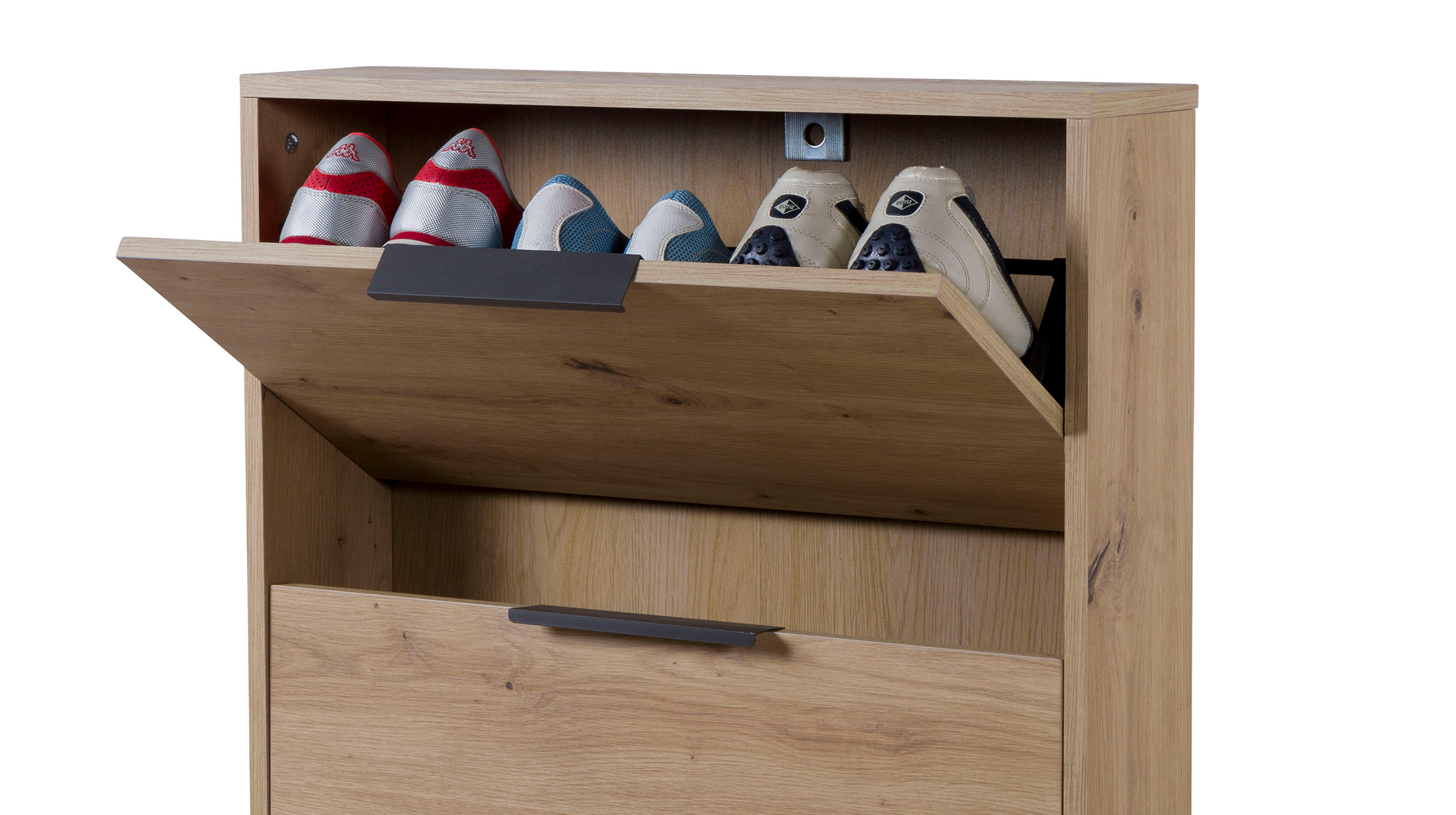 Schuhschrank Artisan Eiche 5-türig 65 x 174 cm - ESPRESSO