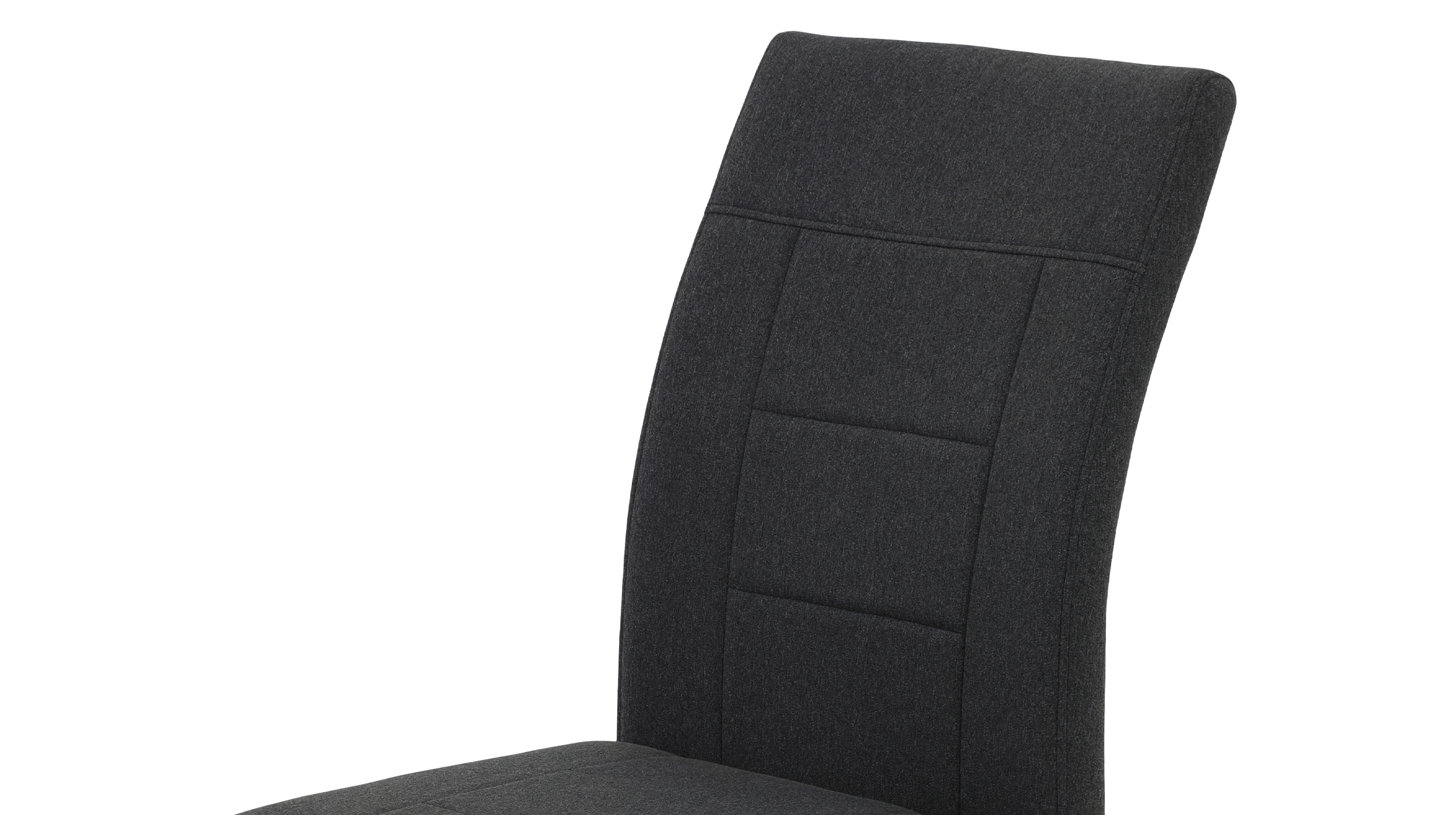 Schwingstuhl für Esszimmer anthrazit Webstoffbezug - BRINDISI