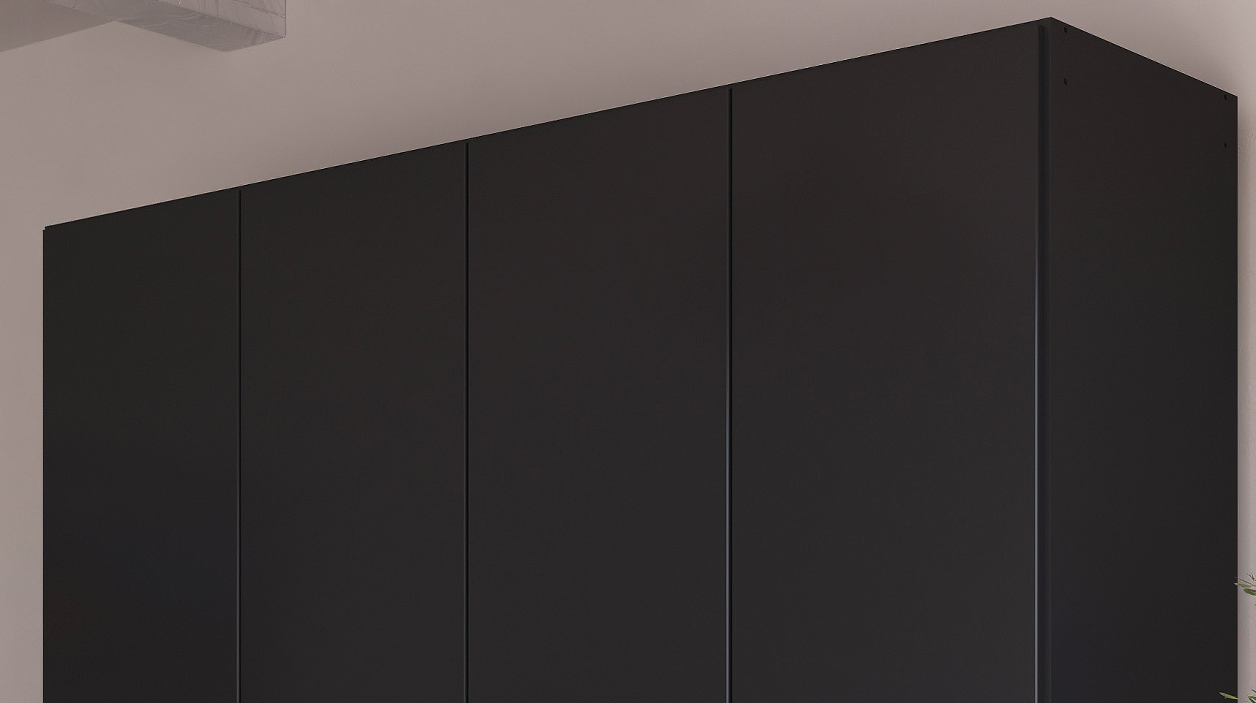 Kleiderschrank grau metallic - 181 cm - rauch - MAIKA