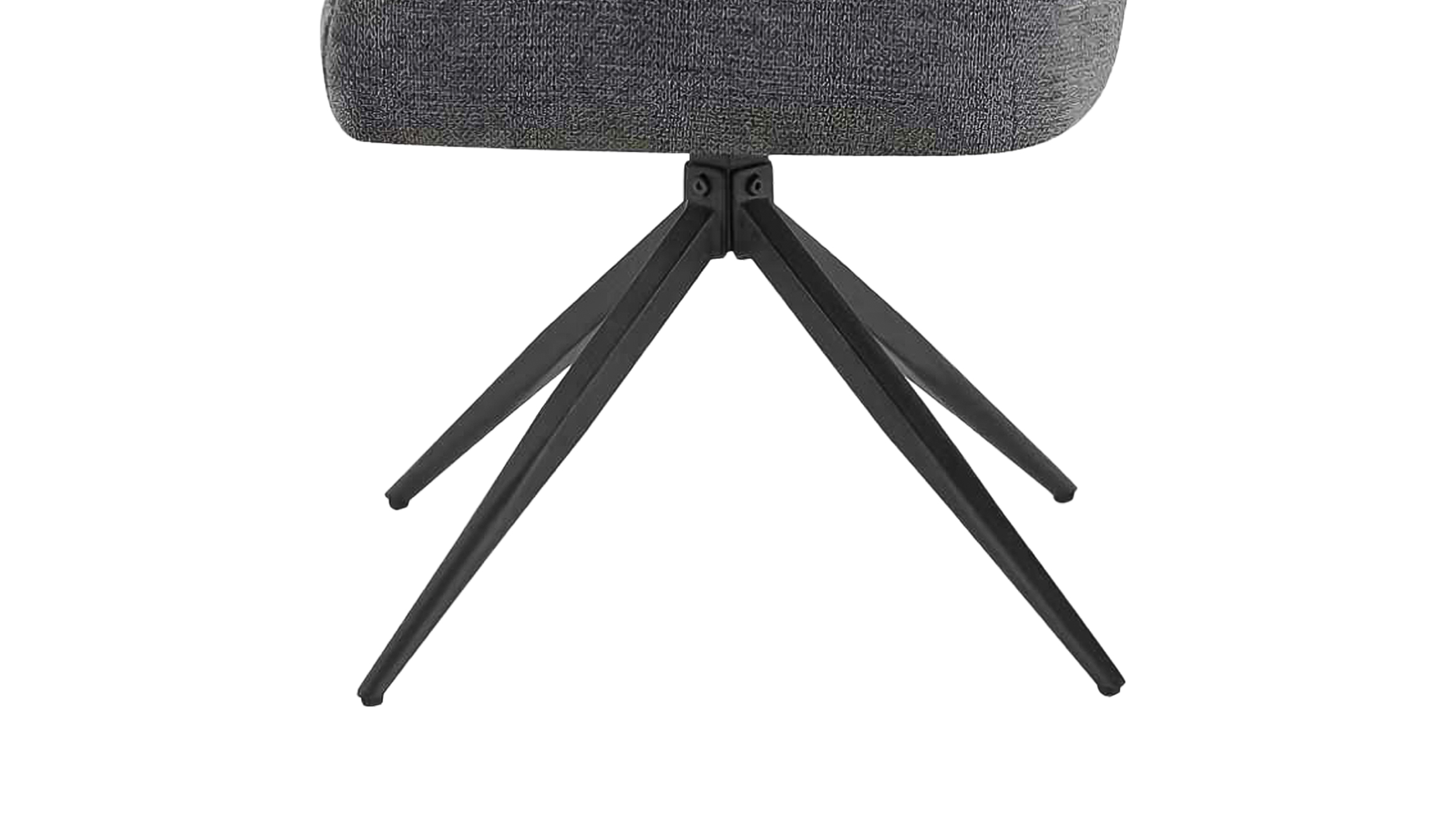 Armlehnstuhl anthrazit Webstoff  Drehstuhl Taschenfederkern - JETTE