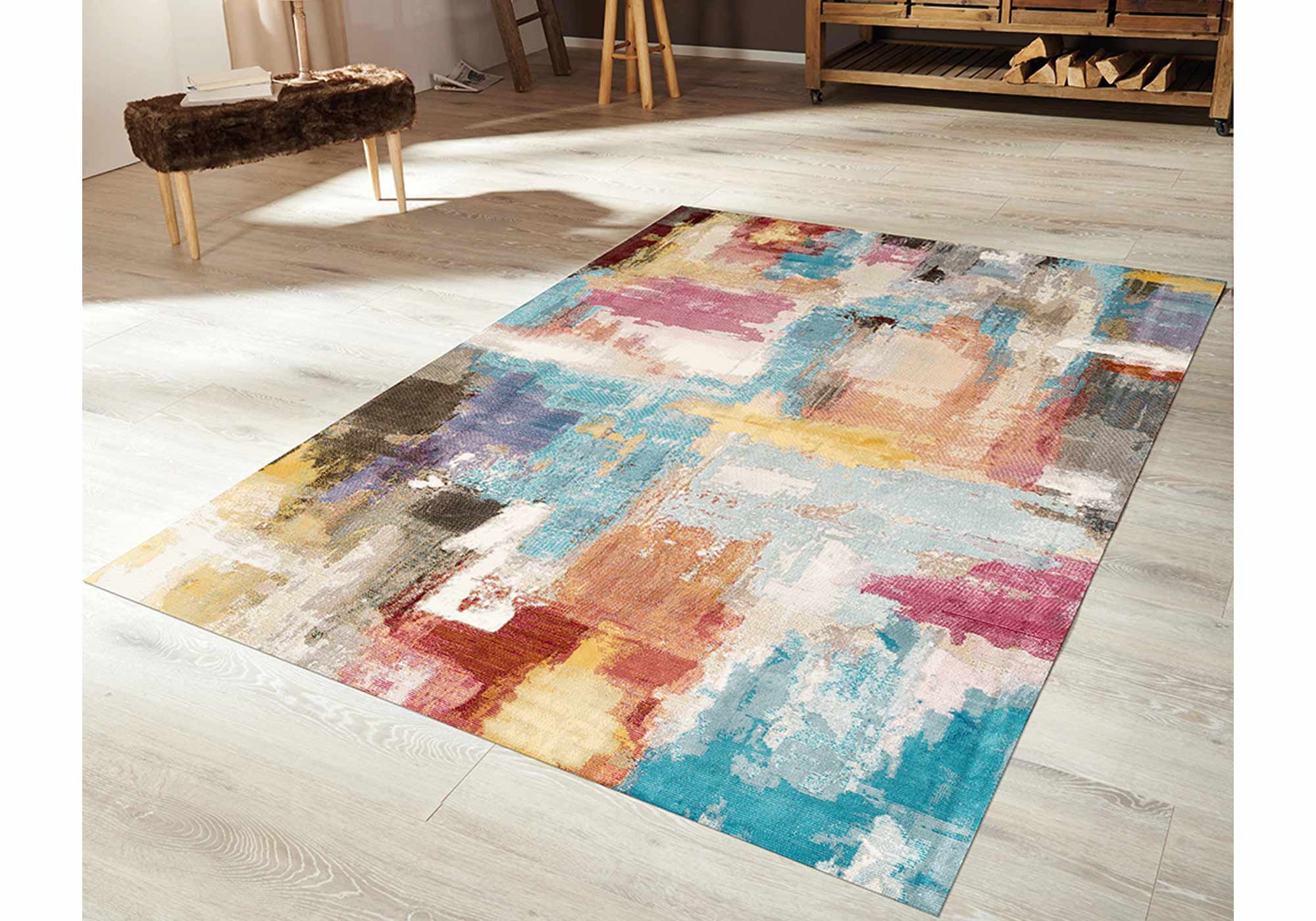 Festival Teppich 133 x 190 cm - mehrfarbig - 6 mm Höhe - Picasso 598