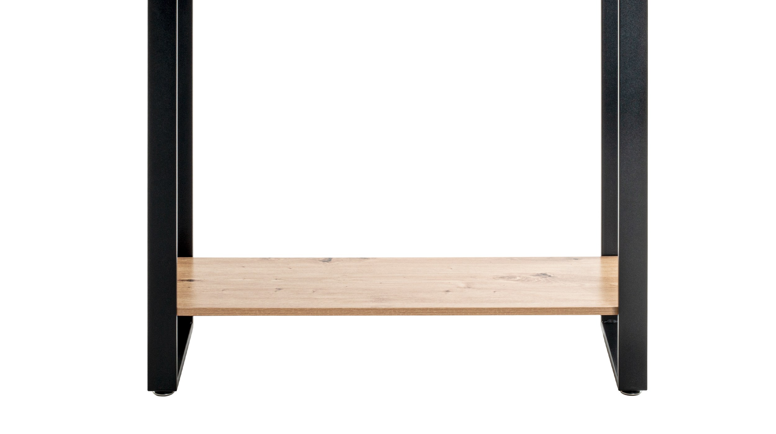 Standregal Eiche schwarz B 120 x H 82 cm - 2 Böden - SARAGOSSA