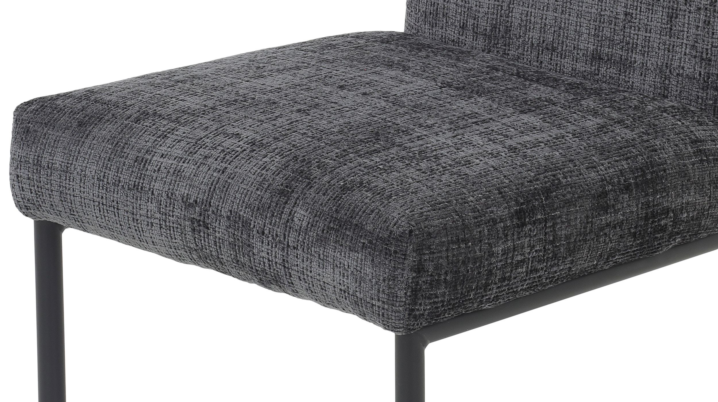 Schwingstuhl für Esszimmer anthrazit Webstoff - CLEO