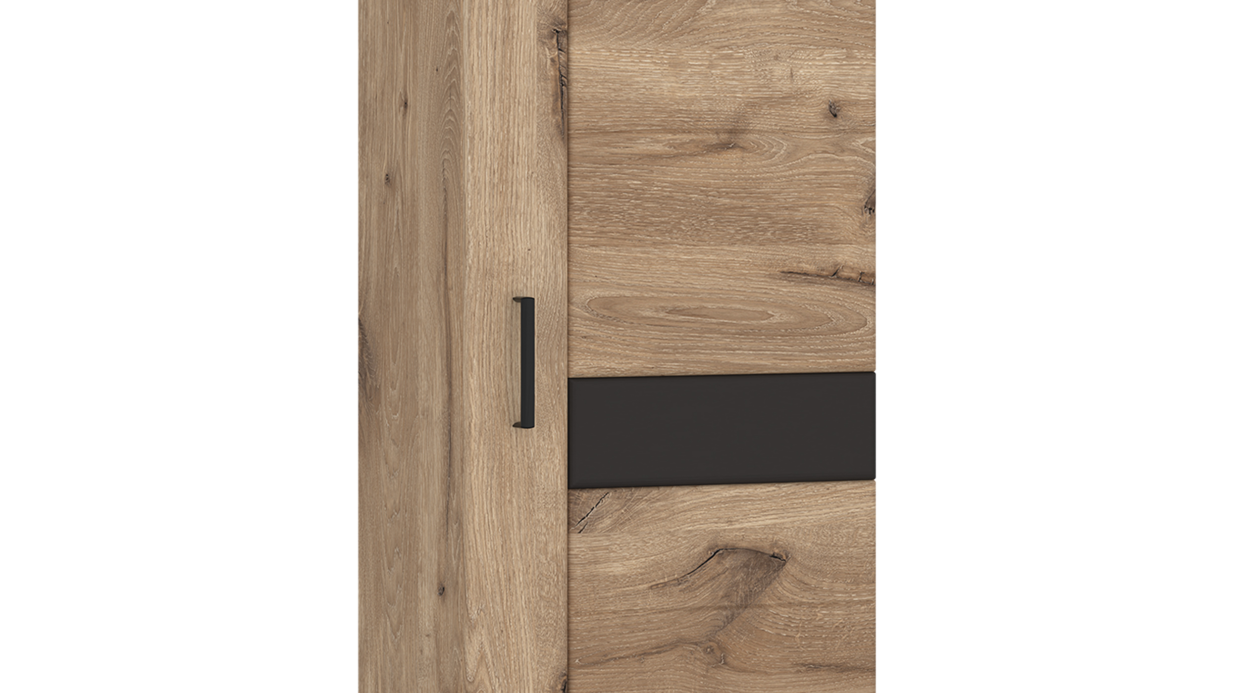 Garderobenschrank Viking Eiche - grau 195 cm - GRANO