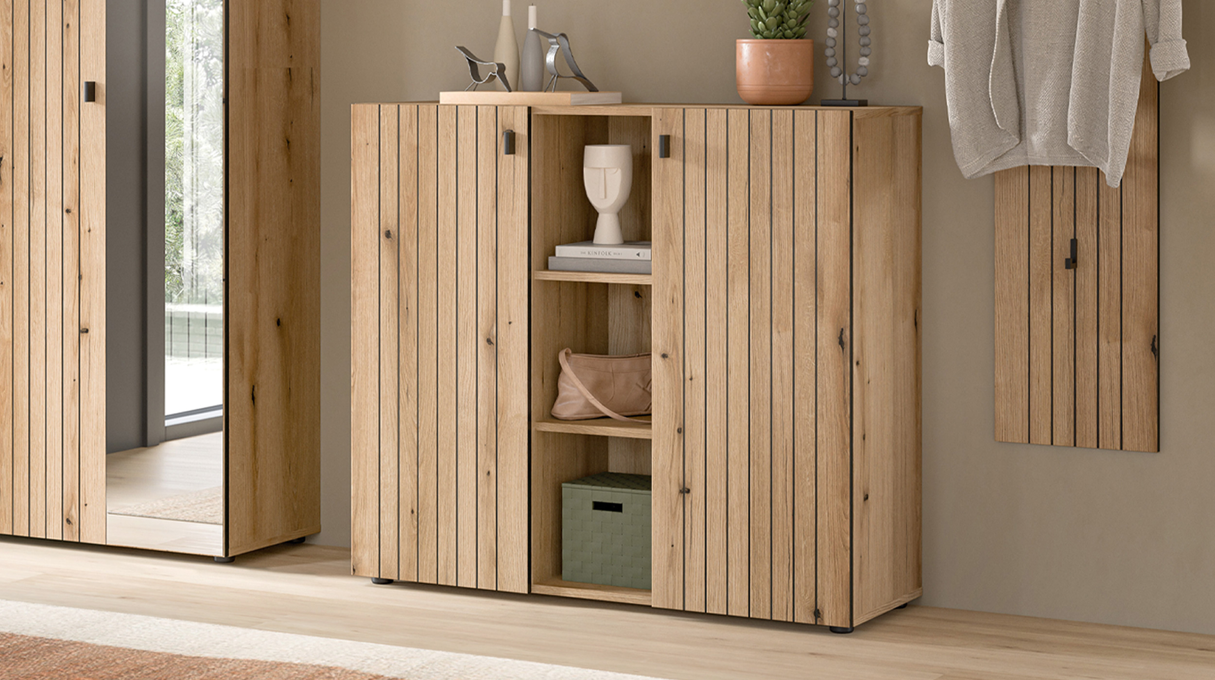 Garderobenkommode Evoke Eiche 106 x 37 cm - STATION