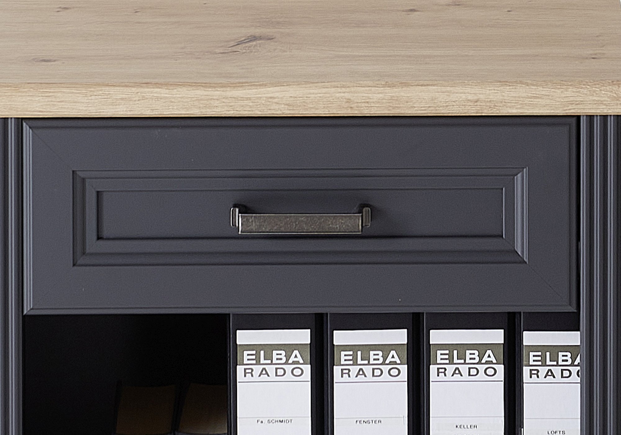Standcontainer 54 x 62 cm graphit - Artisan Eiche - JASMIN Standcontainer 54 x 62 cm graphit - Artisan Eiche - JASMIN