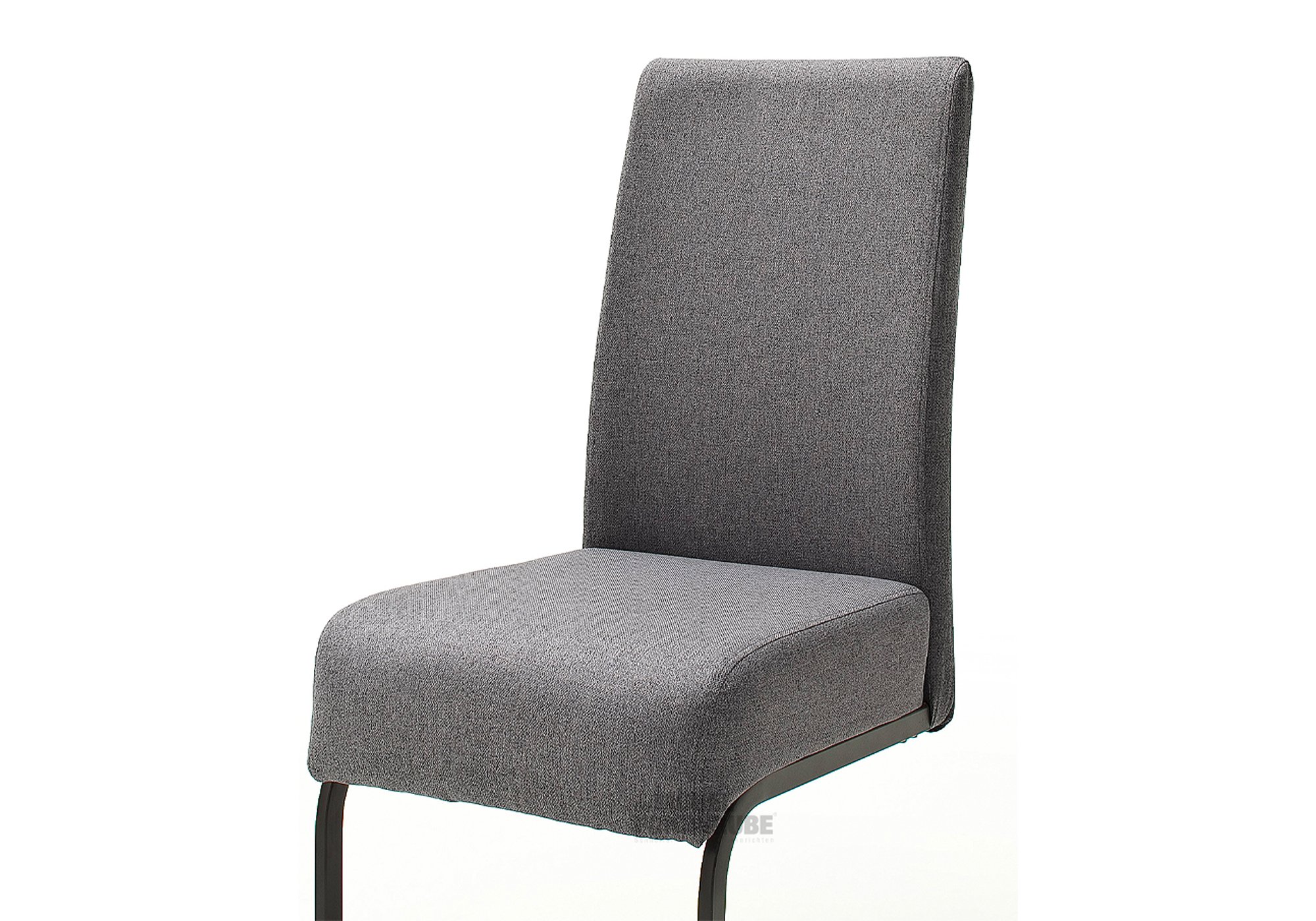 Schwingstuhl für Esszimmer anthrazit Webstoffbezug - ESTELL