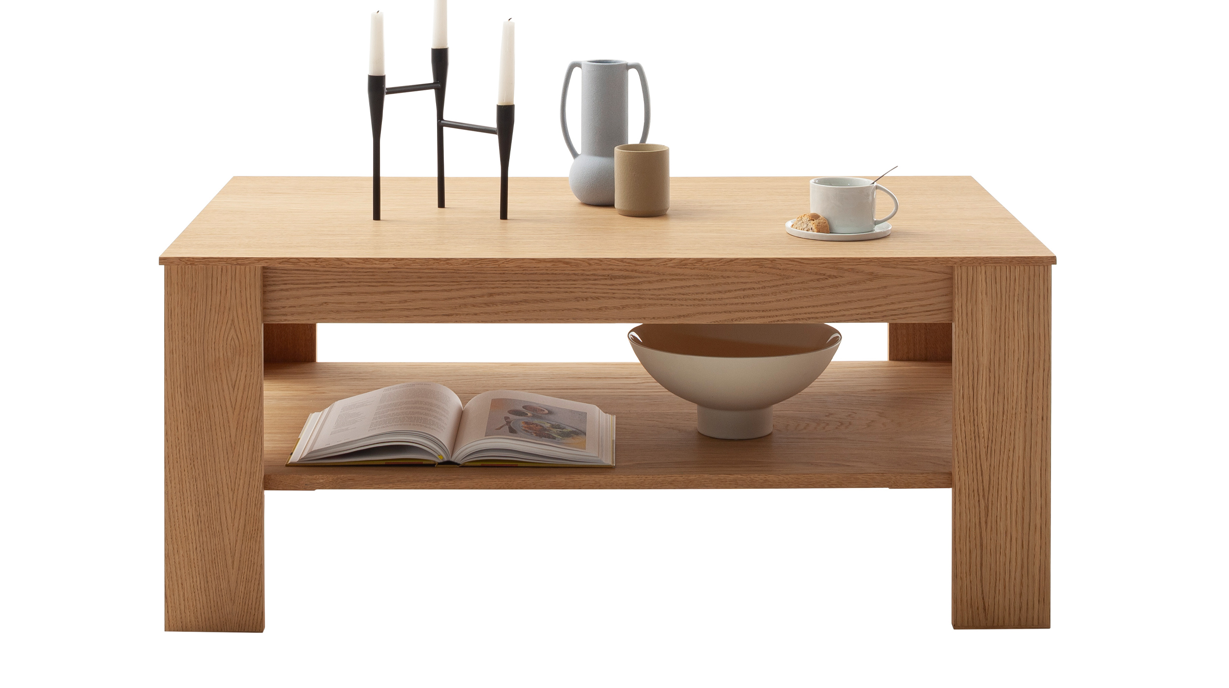 Couchtisch Eiche 115 x 65 cm - Wohnzimmertisch - ARAYA