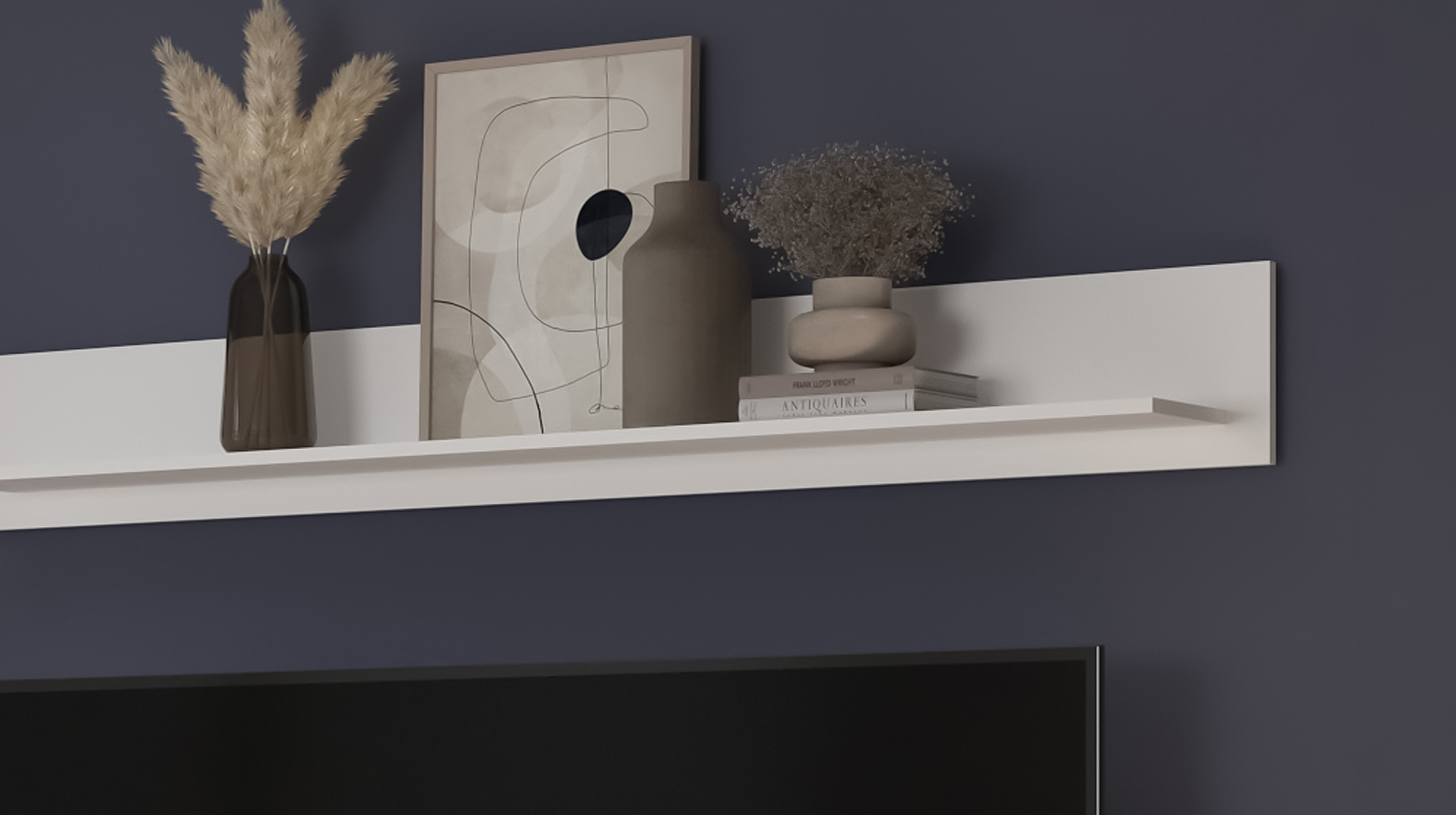 Wandboard weiß hochglanz 170 cm - SKYLIGHT