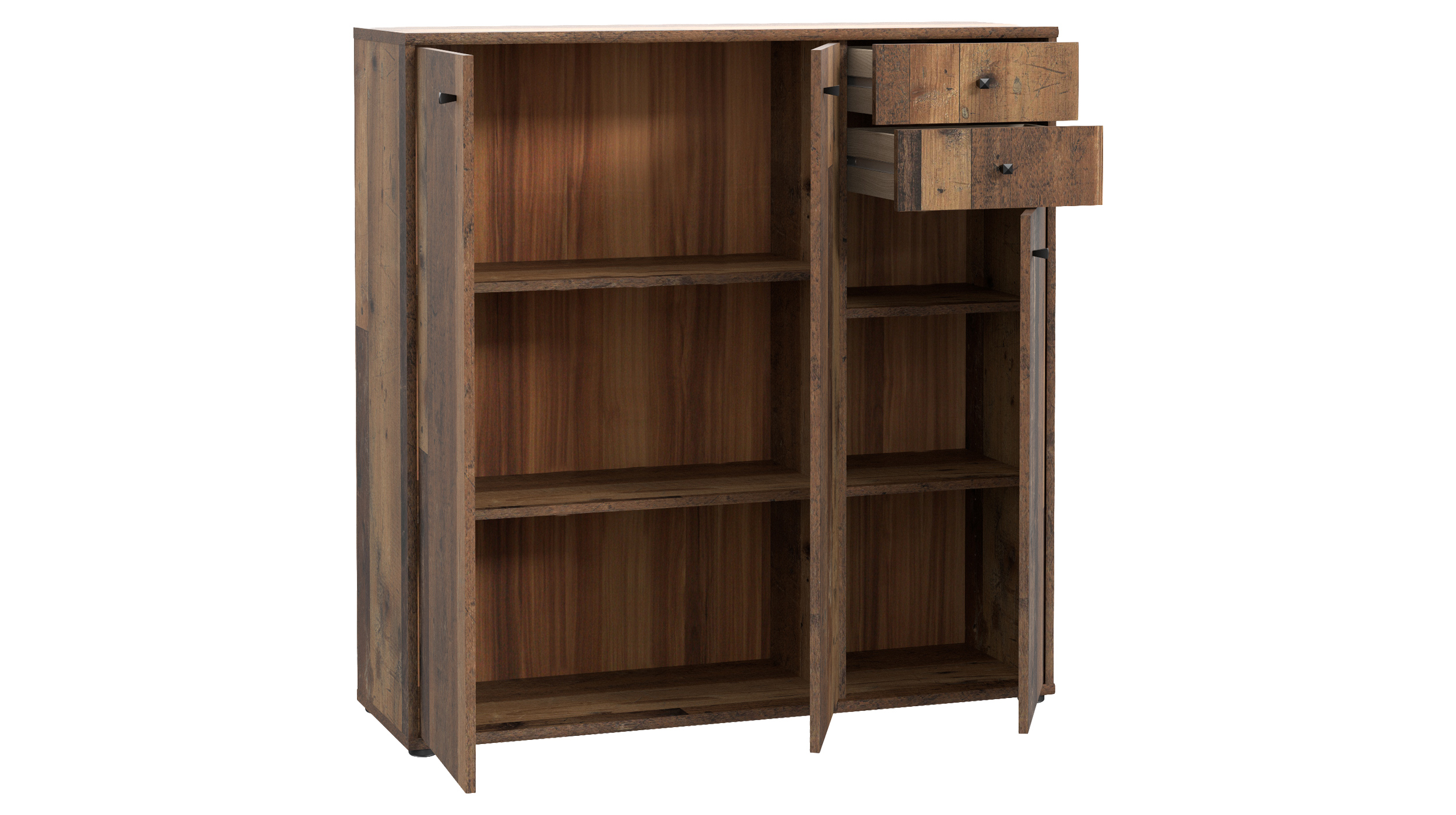 Kommode mit Schubladen Old Wood 111 cm - TEMPRA