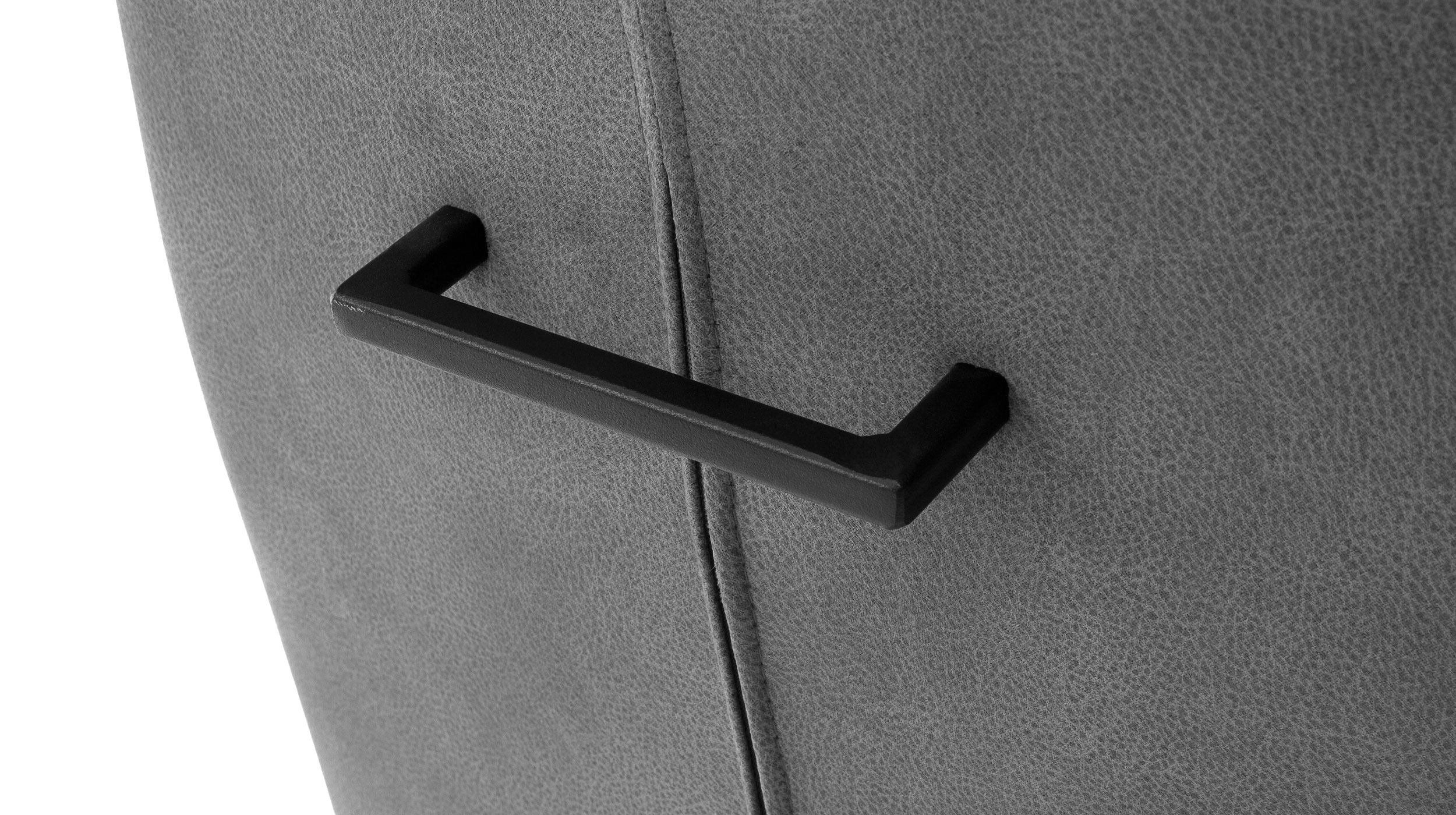 Schwingstuhl grau mit Taschenfederkern-Polsterung - Luxus Komfortsitz - AZUL