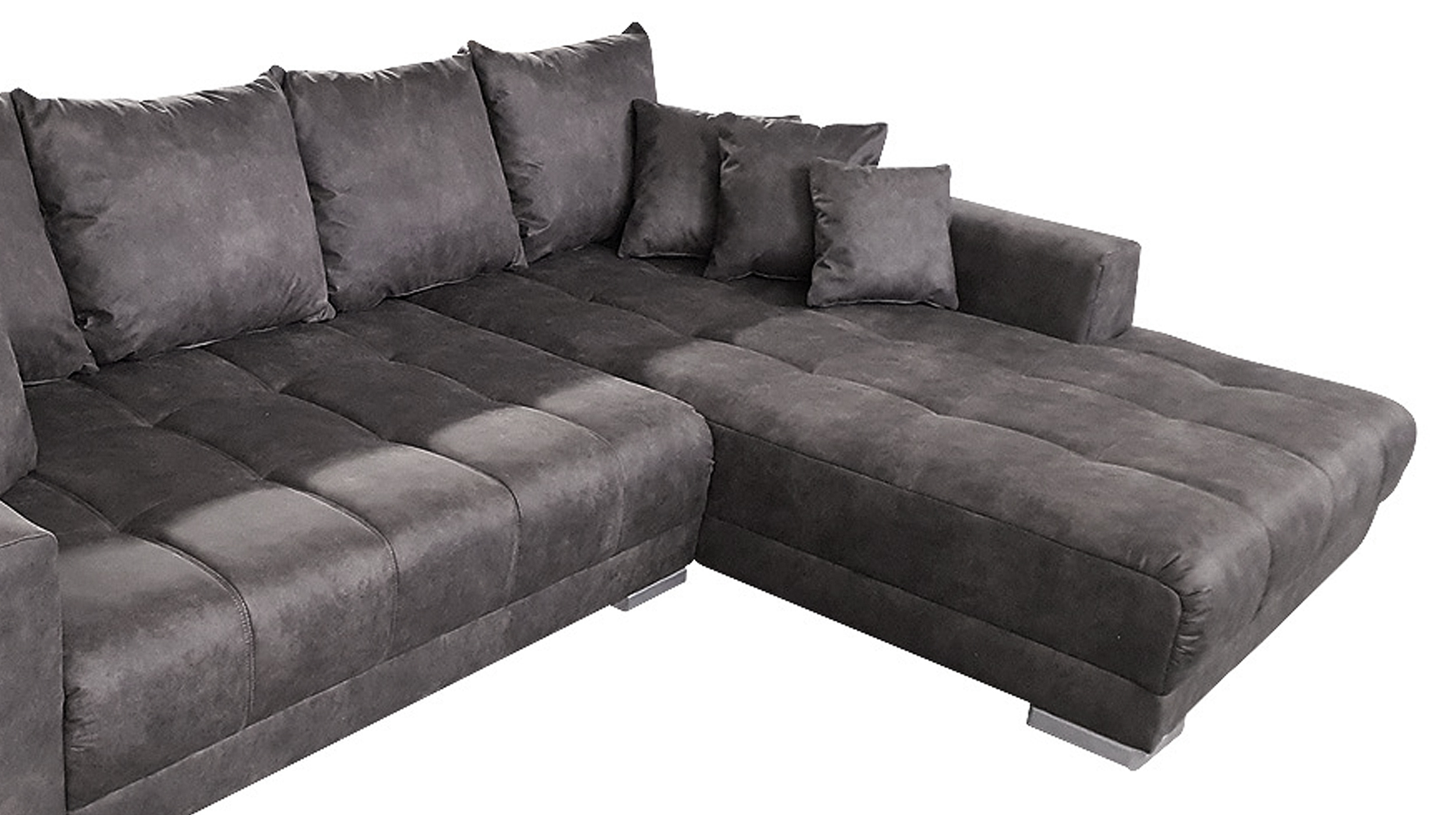 Ecksofa grau-braun 300 x 215 cm - ARTEMIS Ecksofa grau-braun 300 x 215 cm - ARTEMIS