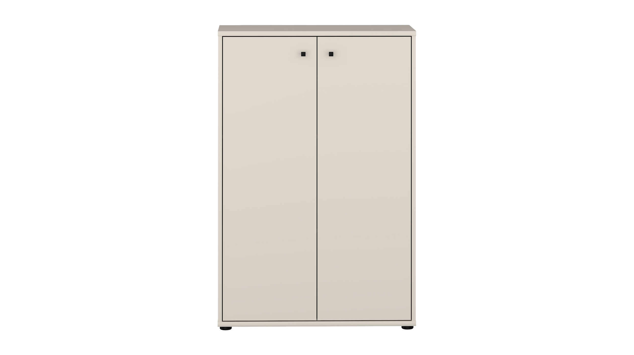Kommode beige 111 cm - 2-türig - TEMPRA