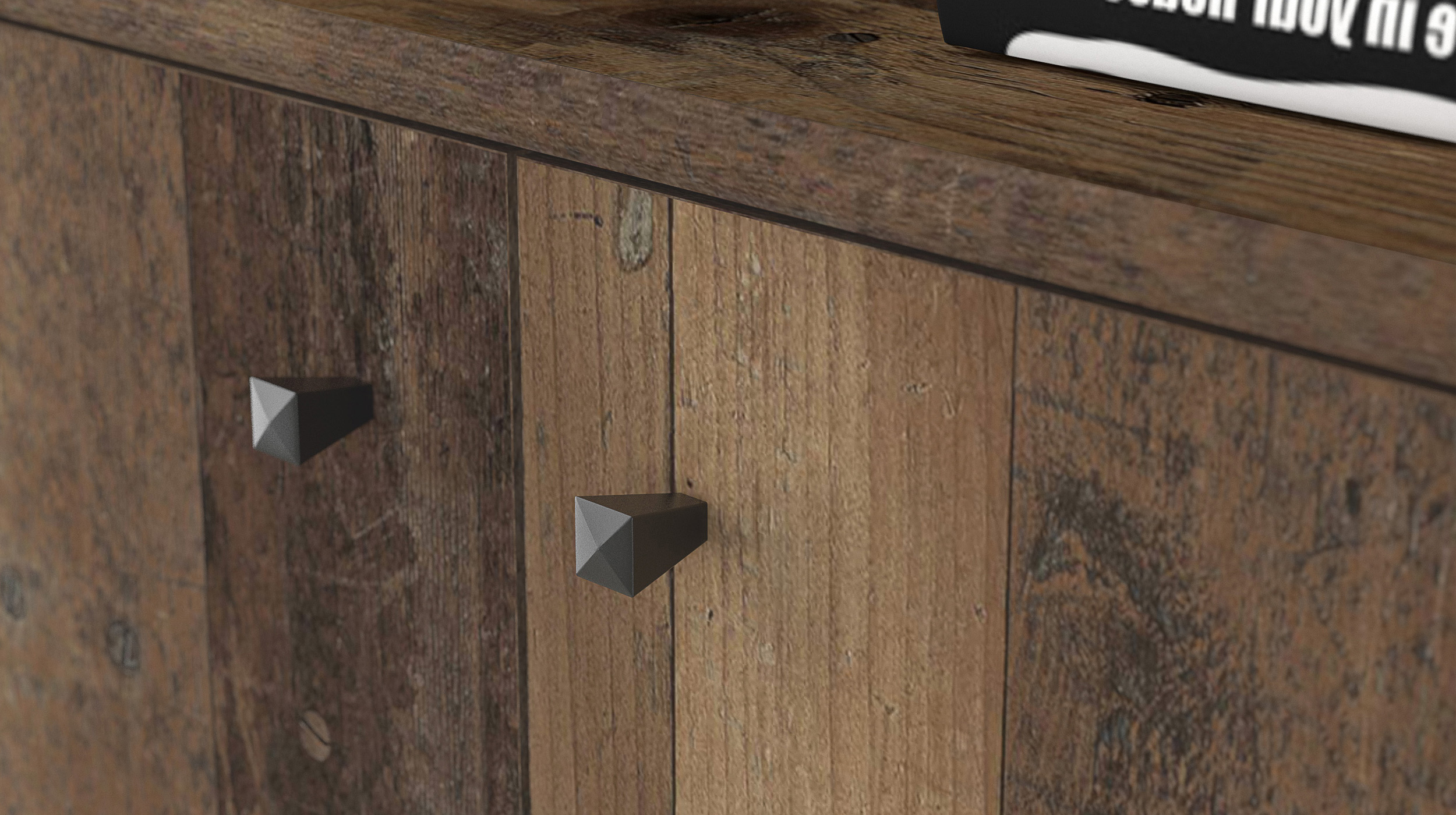 Kommode Old Wood 74 x 35 cm - 2-türig - TEMPRA