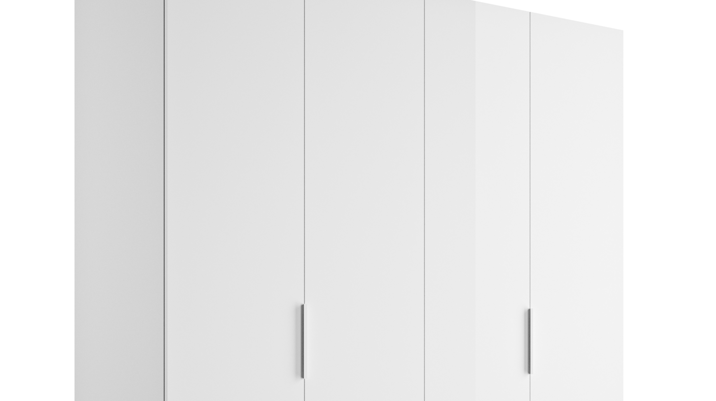 Kleiderschrank weiß hochglanz - Schubladen - 162 cm - ESPRESSO