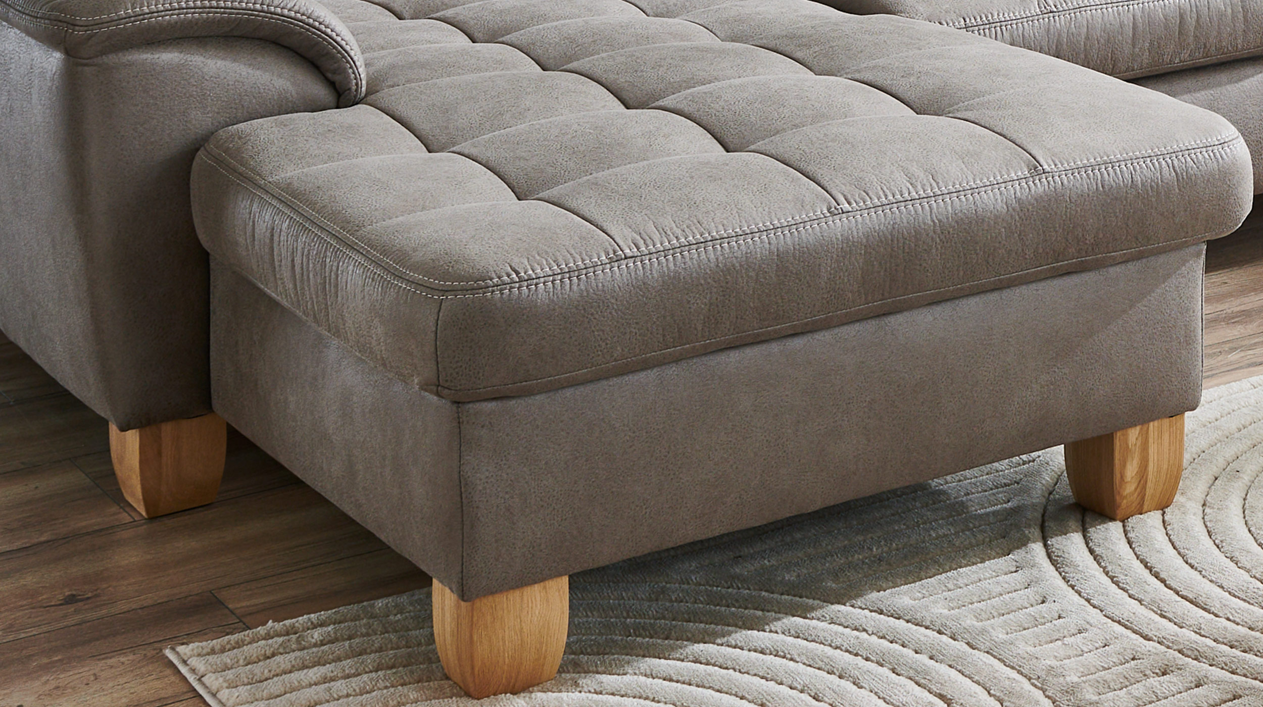 Couchliebe Wohnlandschaft planbar - Taurus platin - Basis Version - FRATELLO 