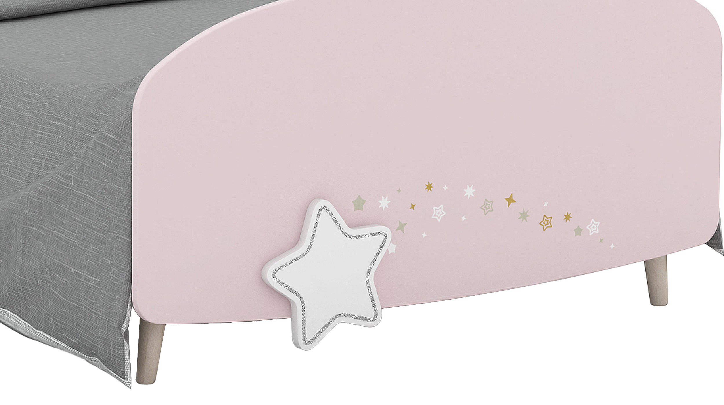 Kinderbett 90 x 200 cm weiß - ETOILES