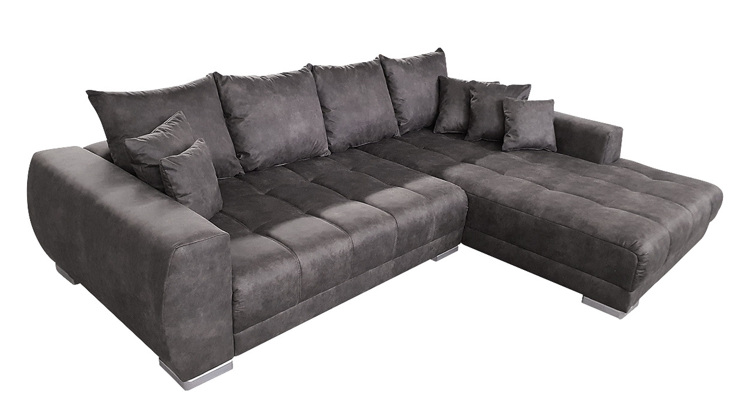 Ecksofa grau-braun 300 x 215 cm - ARTEMIS Ecksofa grau-braun 300 x 215 cm - ARTEMIS