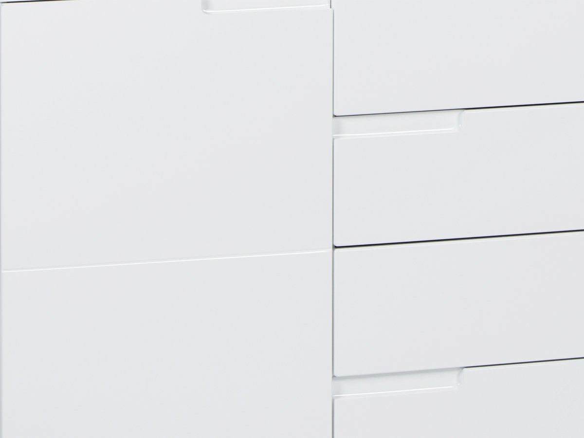 Sideboard weiß hochglanz 165 cm 2-türig - SPICE