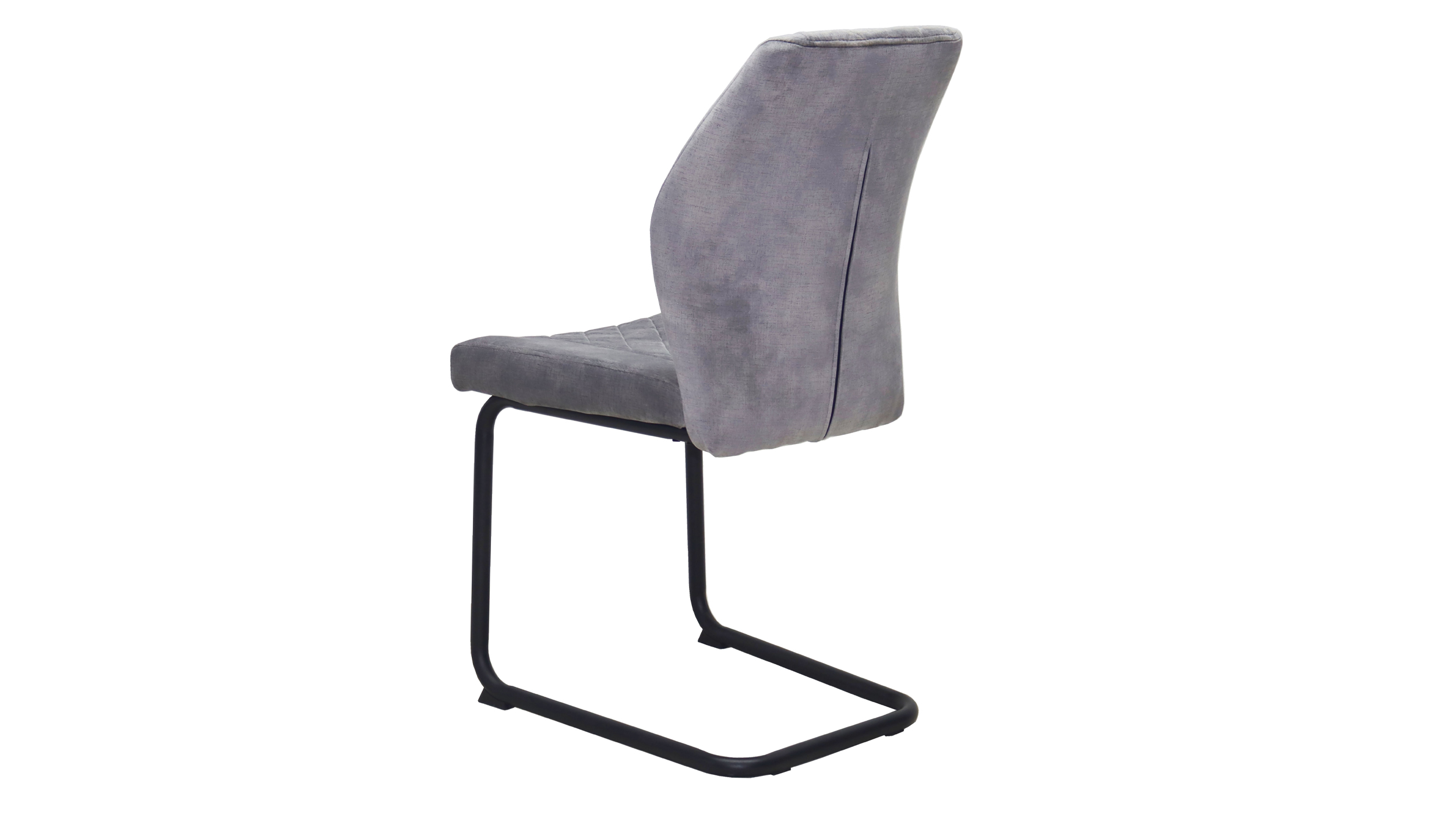 Schwingstuhl grau mit Microfaser Samtvelour - OLDE