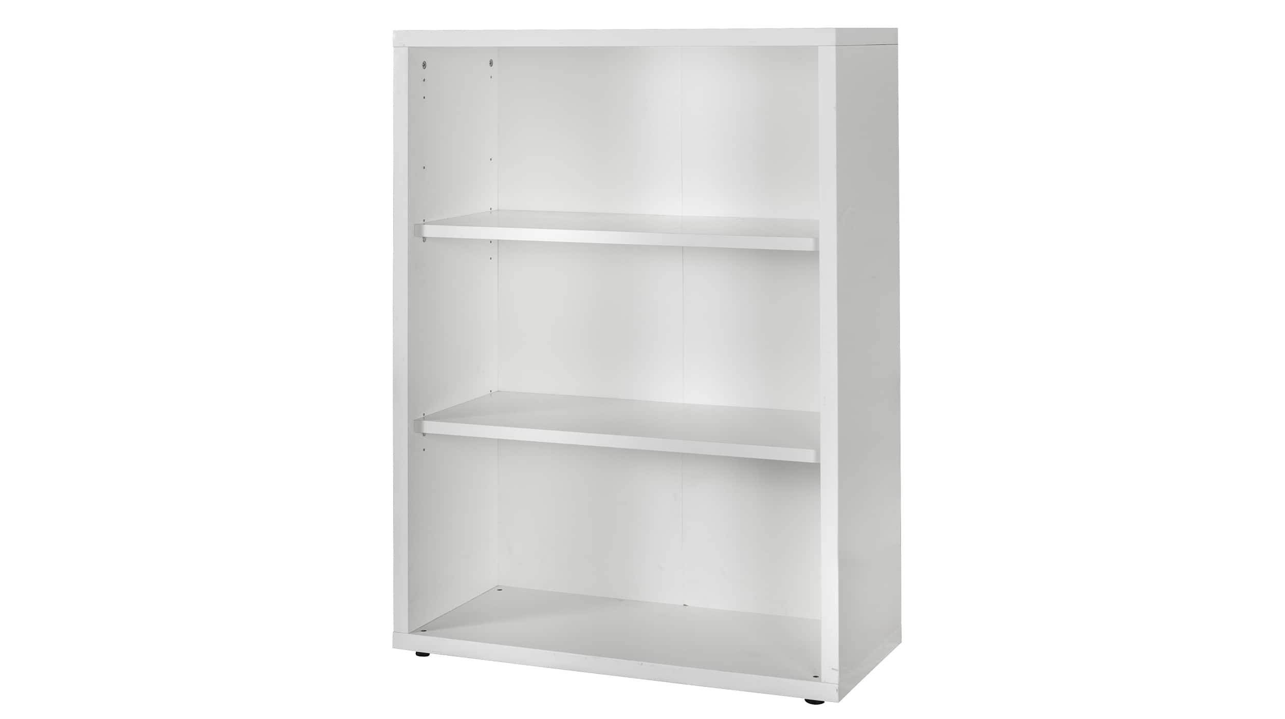 Bücherregal Büroregal weiß hochglanz 82 x 112 cm - DISEGNO
