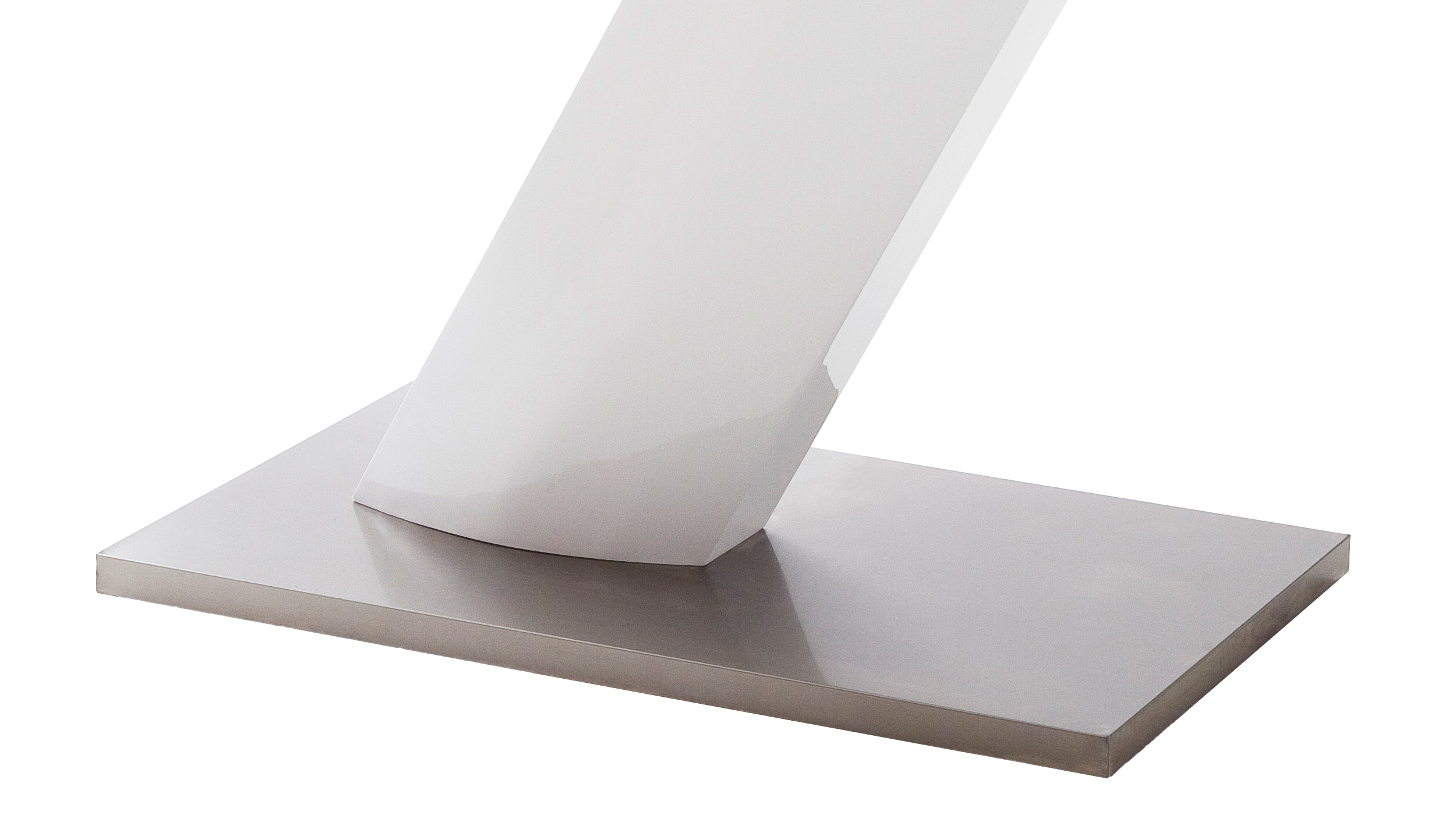 Esstisch 140 - 180 cm ausziehbar weiß hochglanz - GELINA