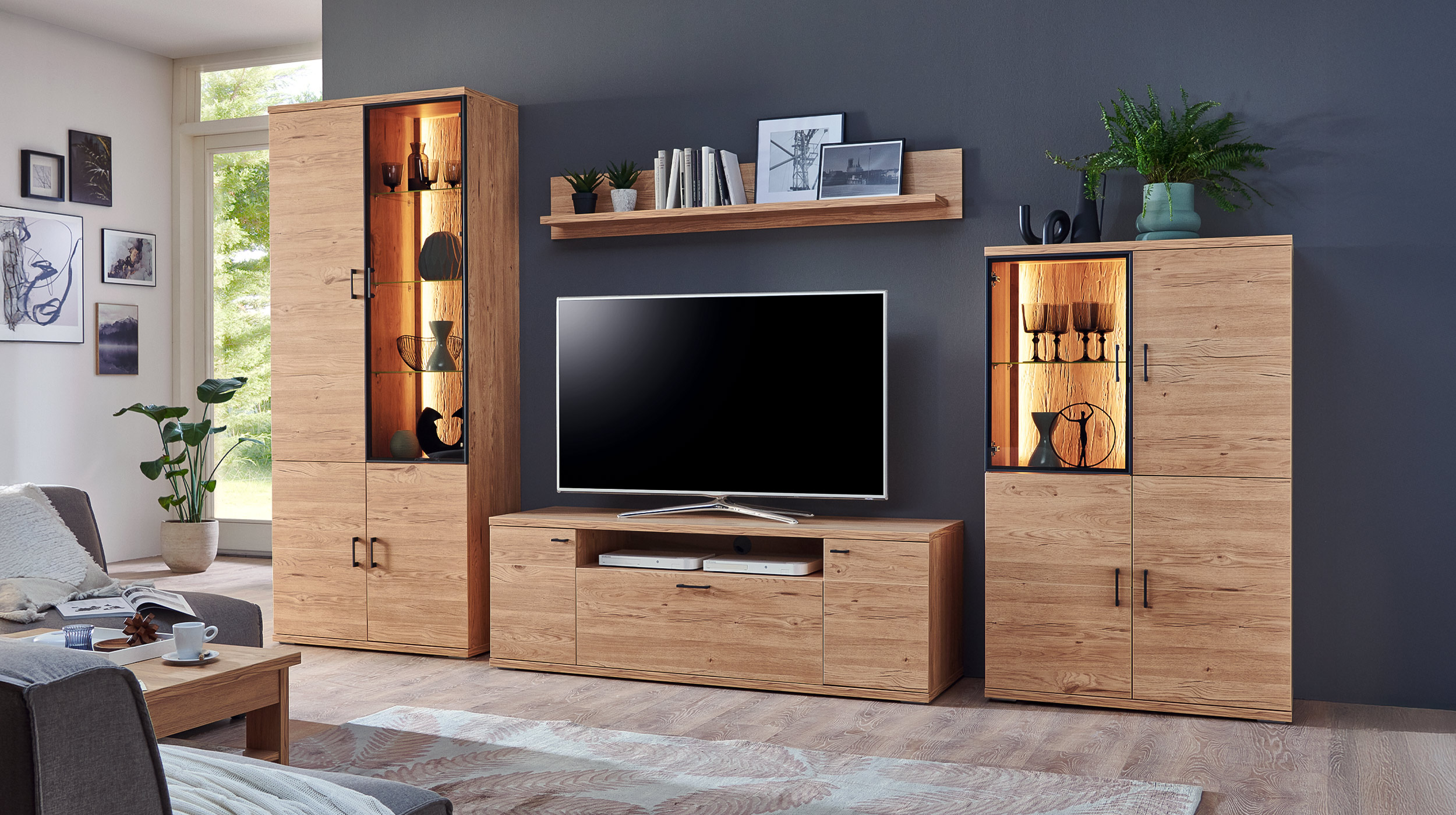 LED Streifenbeleuchtung Highboard - 2er Set - OLSBERG